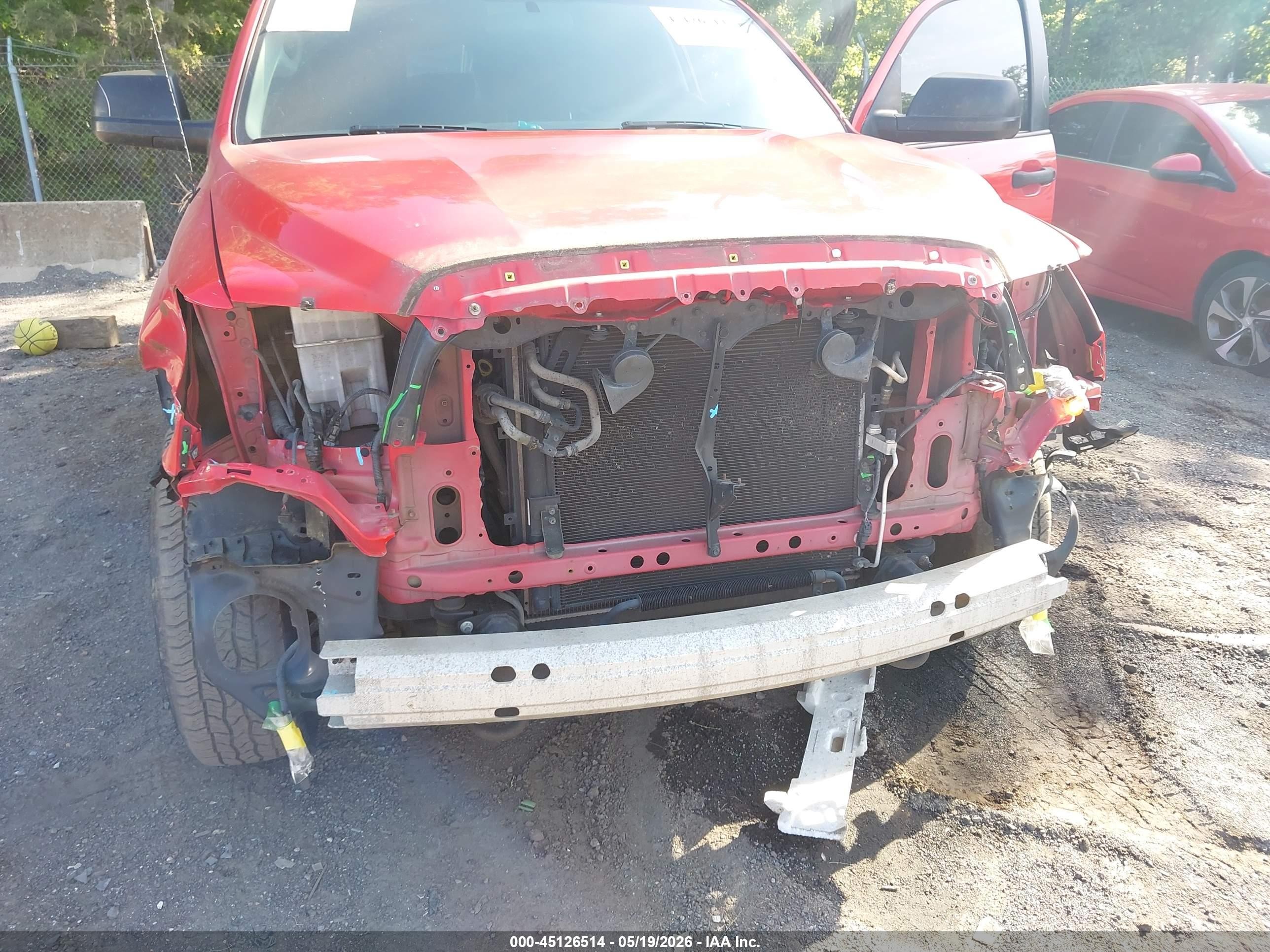 2012 Toyota Tundra Grade 4.6l V8 Red vin: 5TFUM5F15CX038824