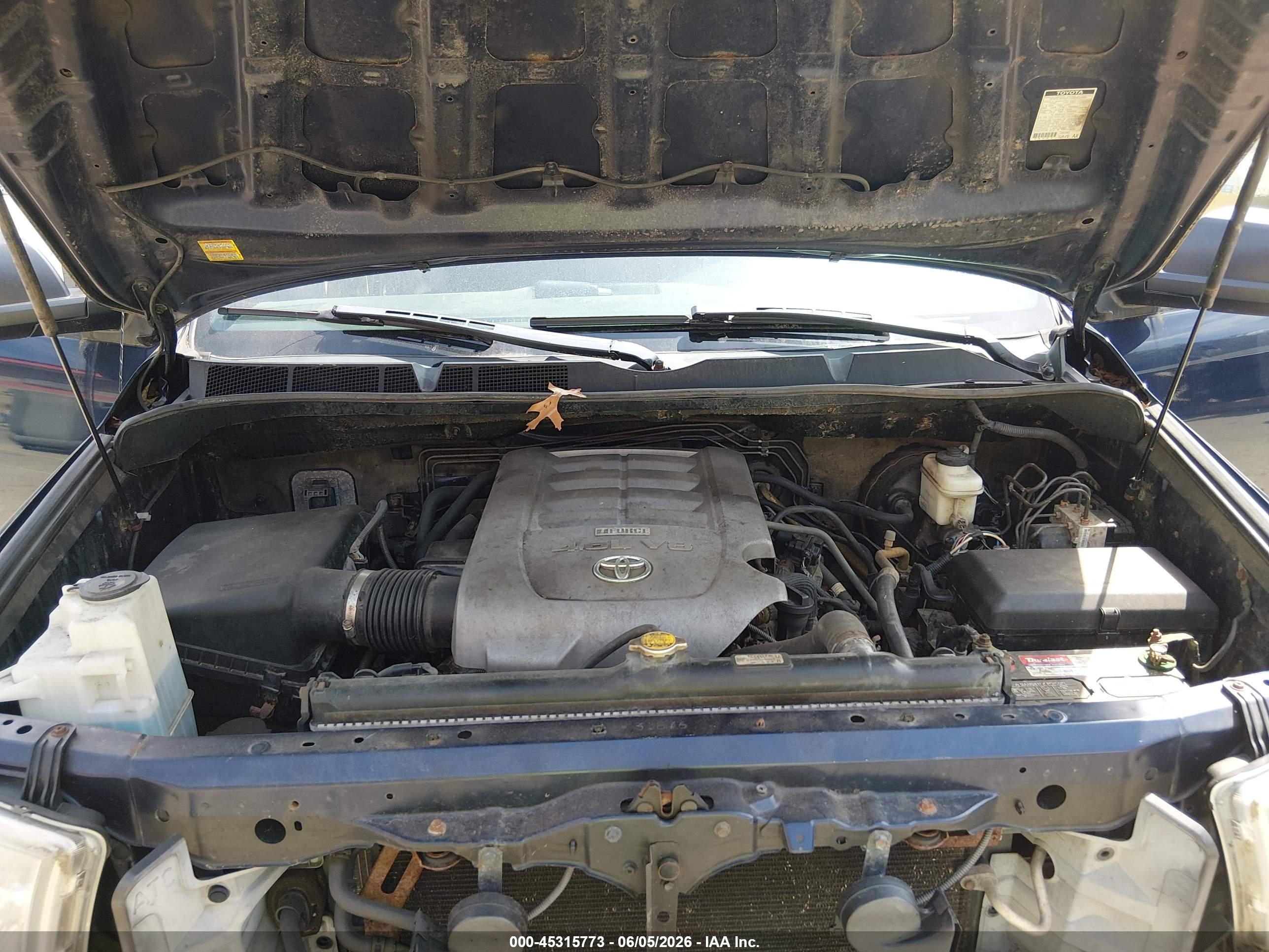 2010 Toyota Tundra Grade 4.6l V8 Blue vin: 5TFUM5F16AX014819