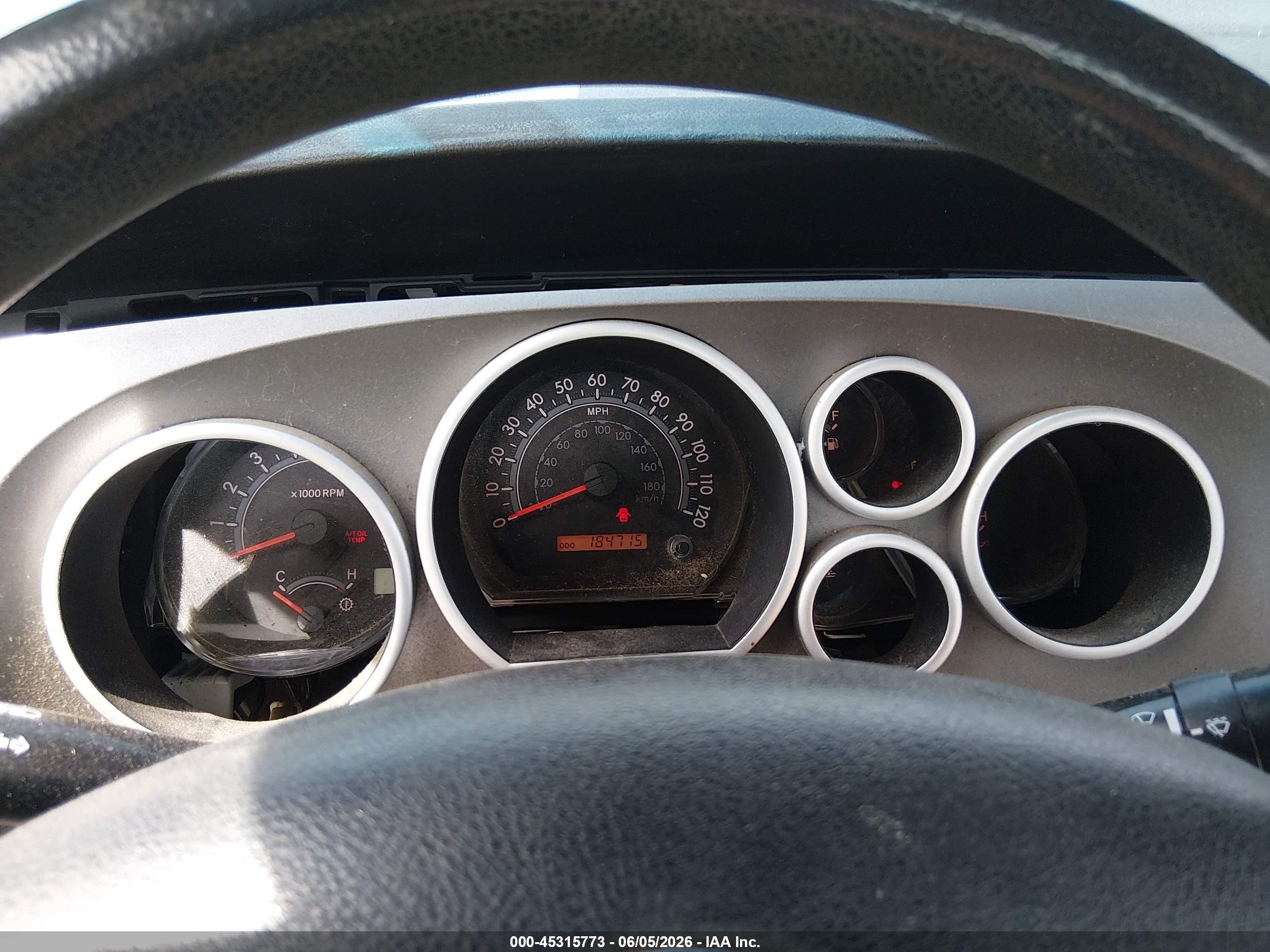 2010 Toyota Tundra Grade 4.6l V8 Blue vin: 5TFUM5F16AX014819