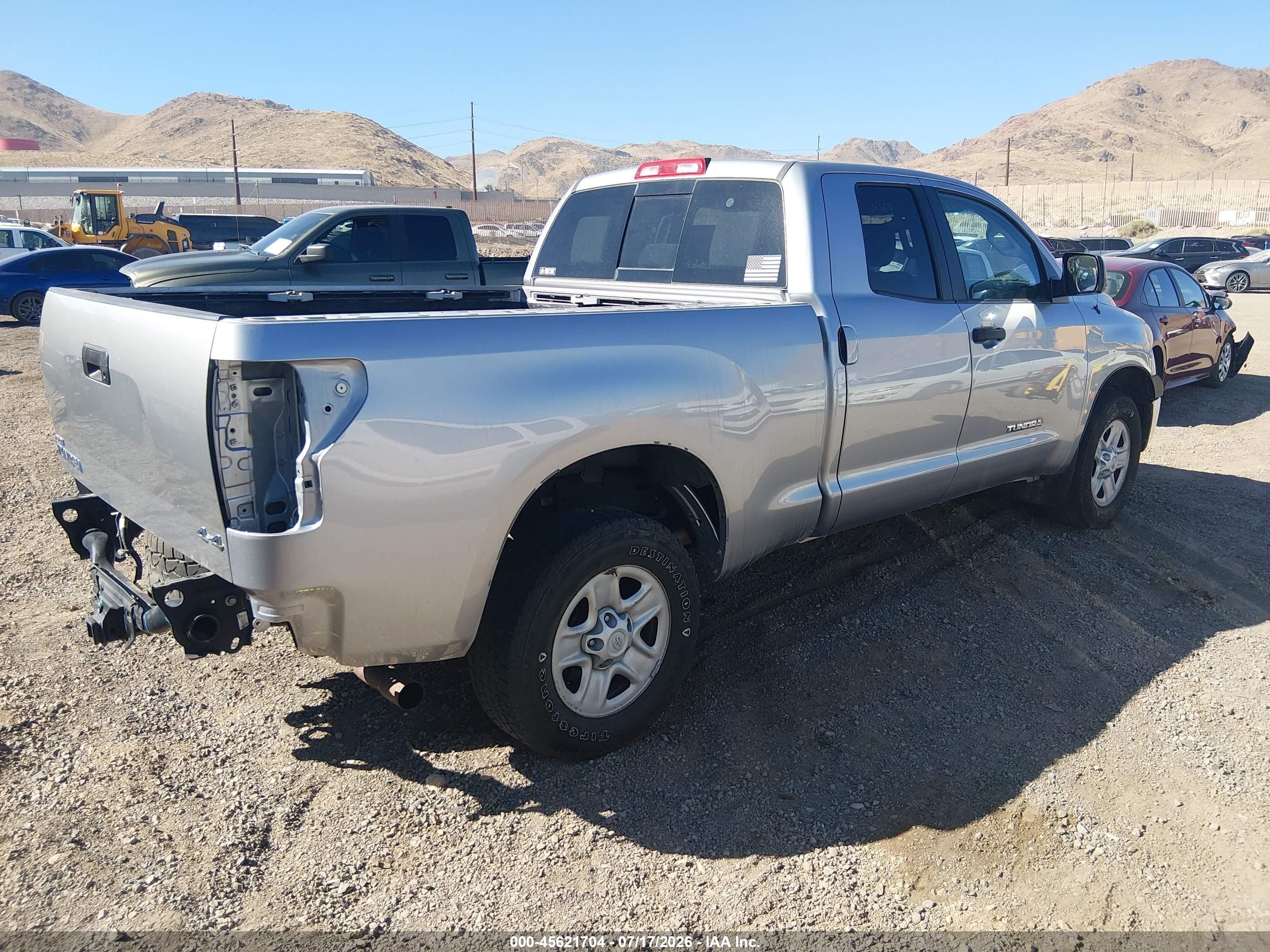 2012 Toyota Tundra Grade 4.6l V8 Silver vin: 5TFUM5F16CX031171