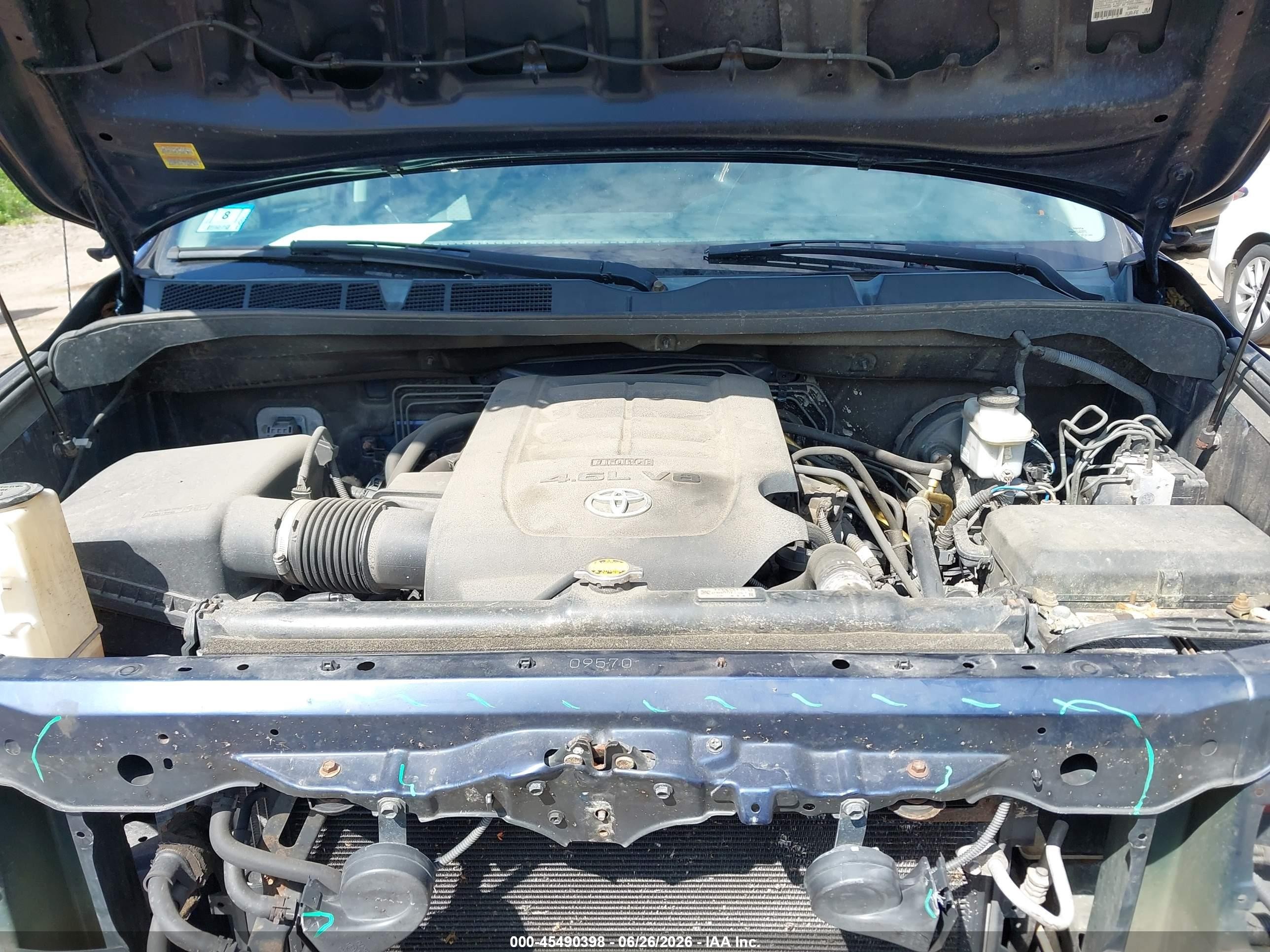 2012 Toyota Tundra Grade 4.6l V8 Синий vin: 5TFUM5F16CX038346