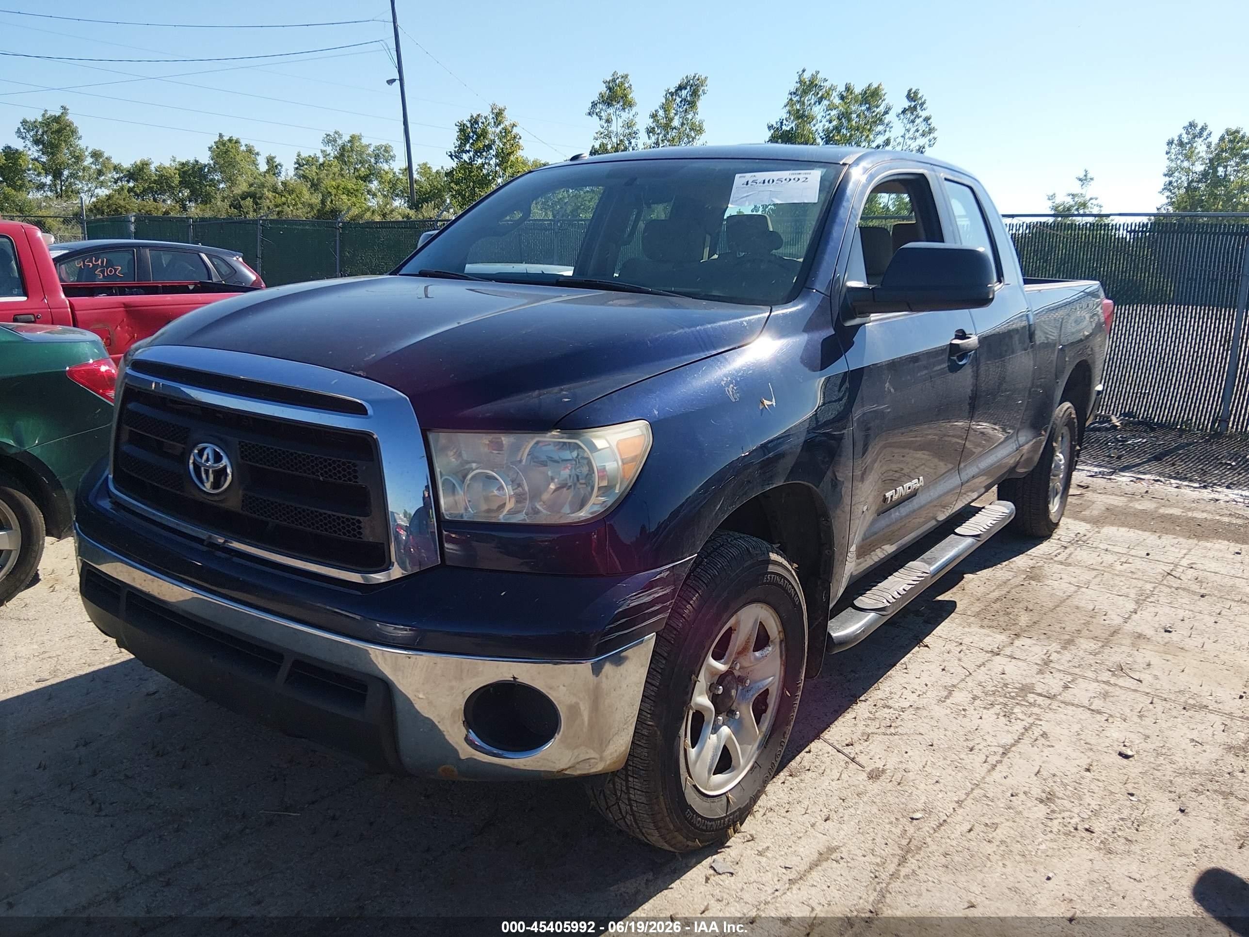 2010 Toyota Tundra Grade 4.6l V8 Синий vin: 5TFUM5F17AX008432