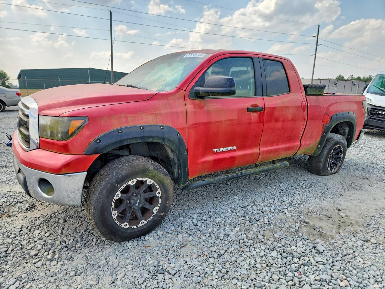 2013 Toyota Tundra Double Cab Sr5 Red vin: 5TFUM5F17DX049082