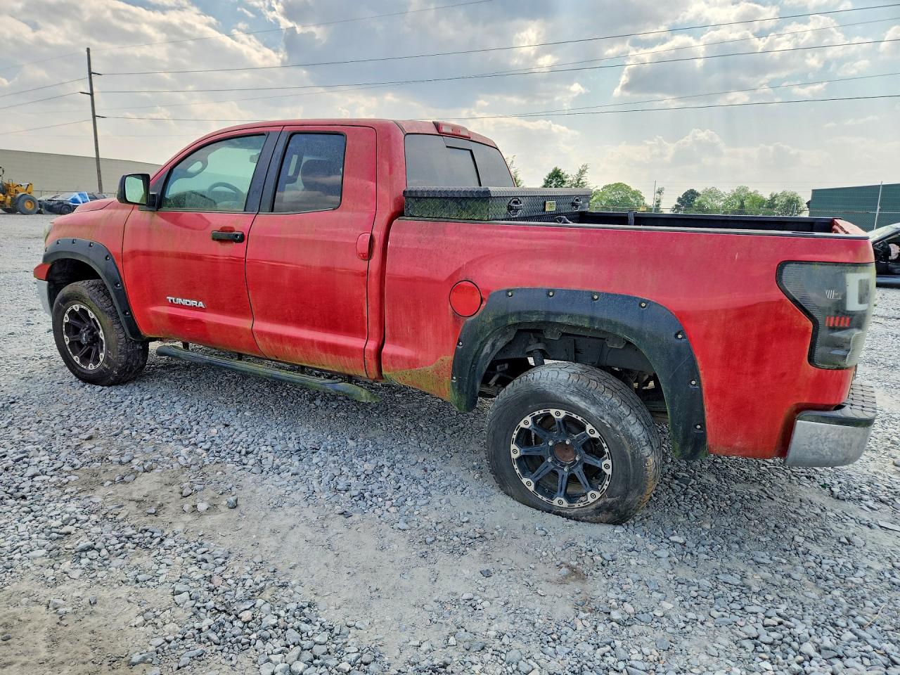 2013 Toyota Tundra Double Cab Sr5 Red vin: 5TFUM5F17DX049082