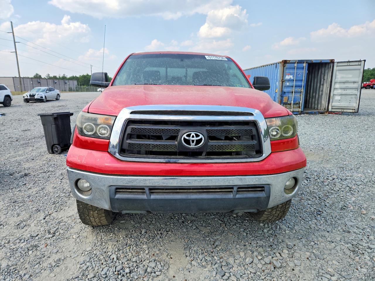 2013 Toyota Tundra Double Cab Sr5 Red vin: 5TFUM5F17DX049082