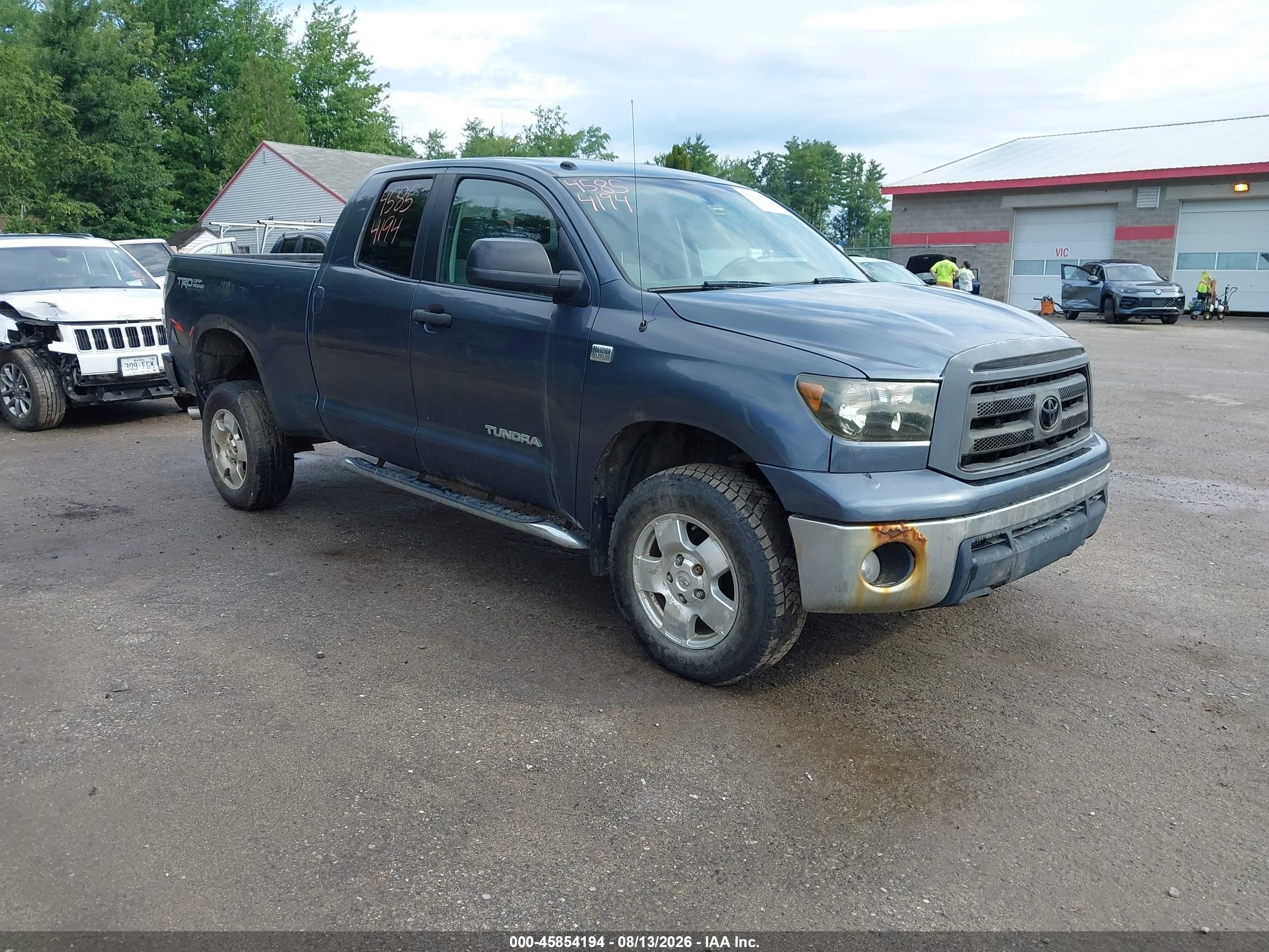 2010 Toyota Tundra Grade 4.6l V8 Blue vin: 5TFUM5F18AX002395