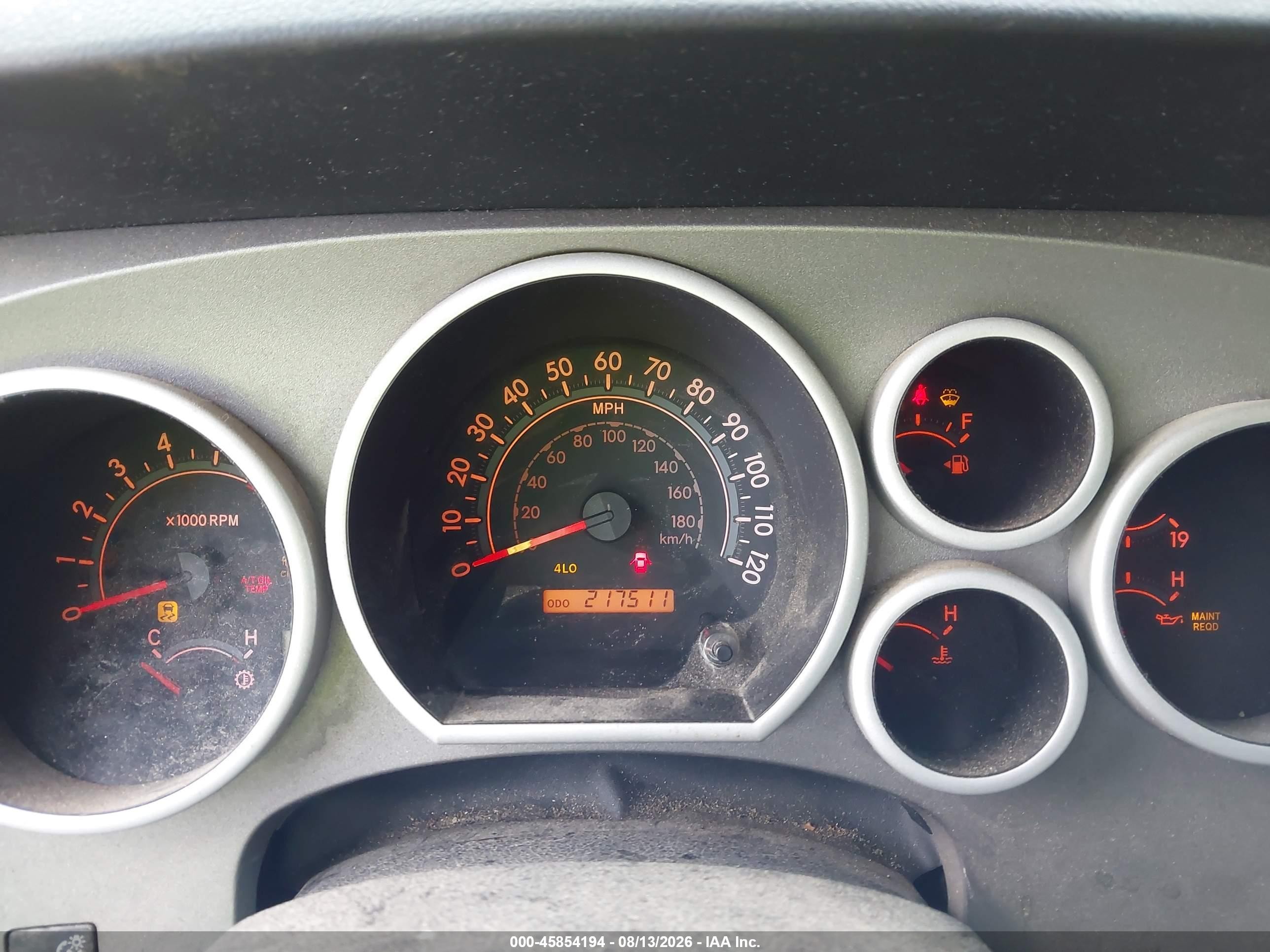 2010 Toyota Tundra Grade 4.6l V8 Blue vin: 5TFUM5F18AX002395
