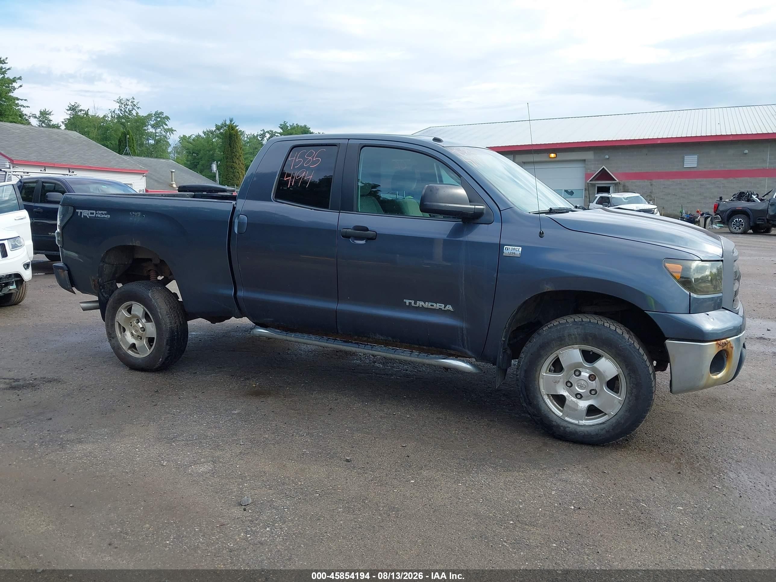 2010 Toyota Tundra Grade 4.6l V8 Blue vin: 5TFUM5F18AX002395