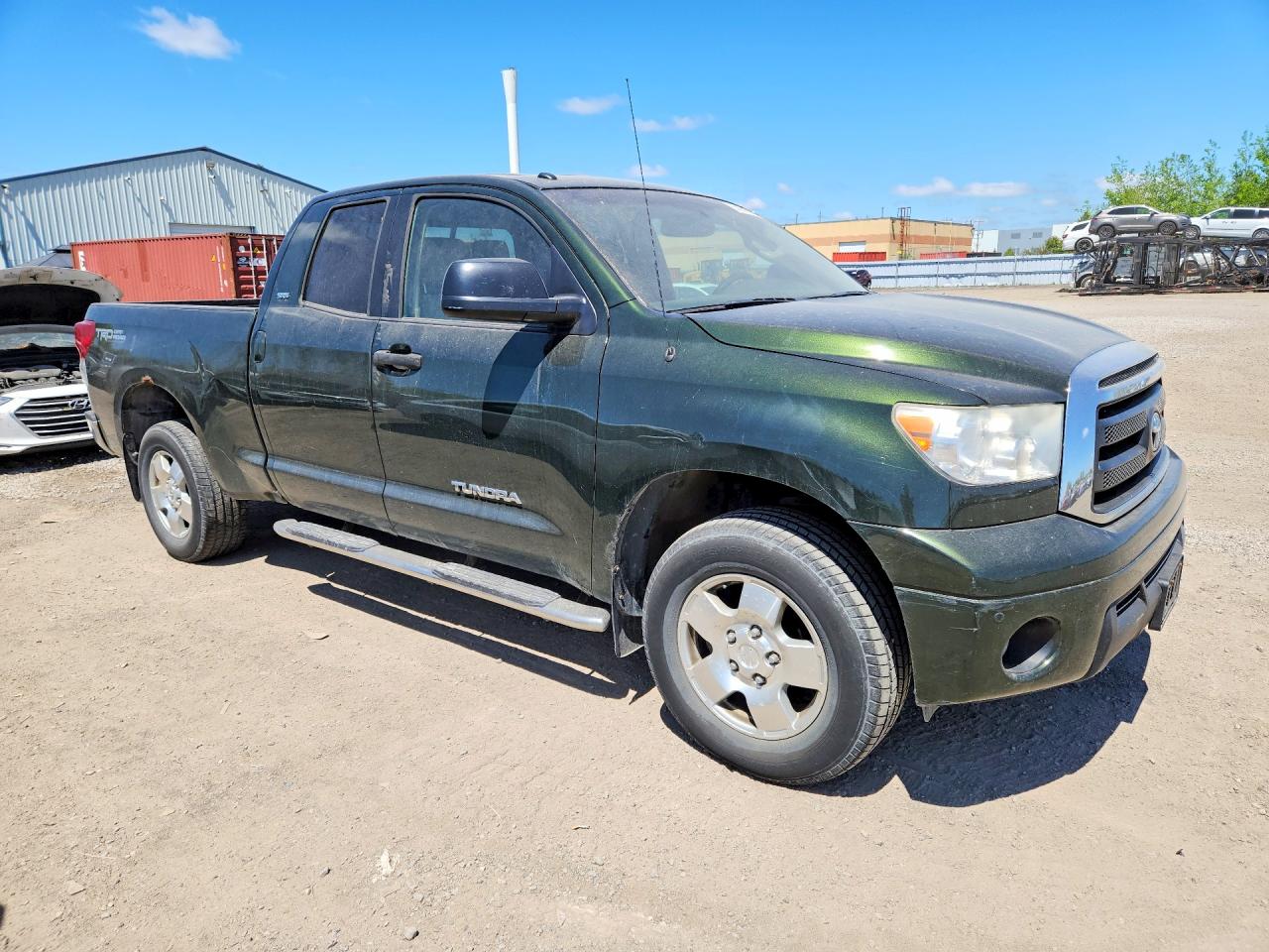 2010 Toyota Tundra Double Cab Sr5 Green vin: 5TFUM5F18AX012781