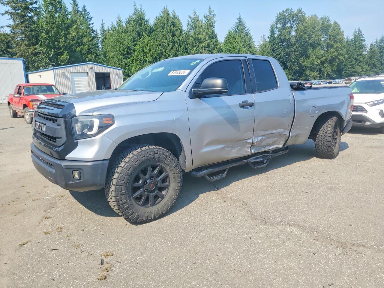 2014 Toyota Tundra Sr Silver vin: 5TFUM5F18EX050453