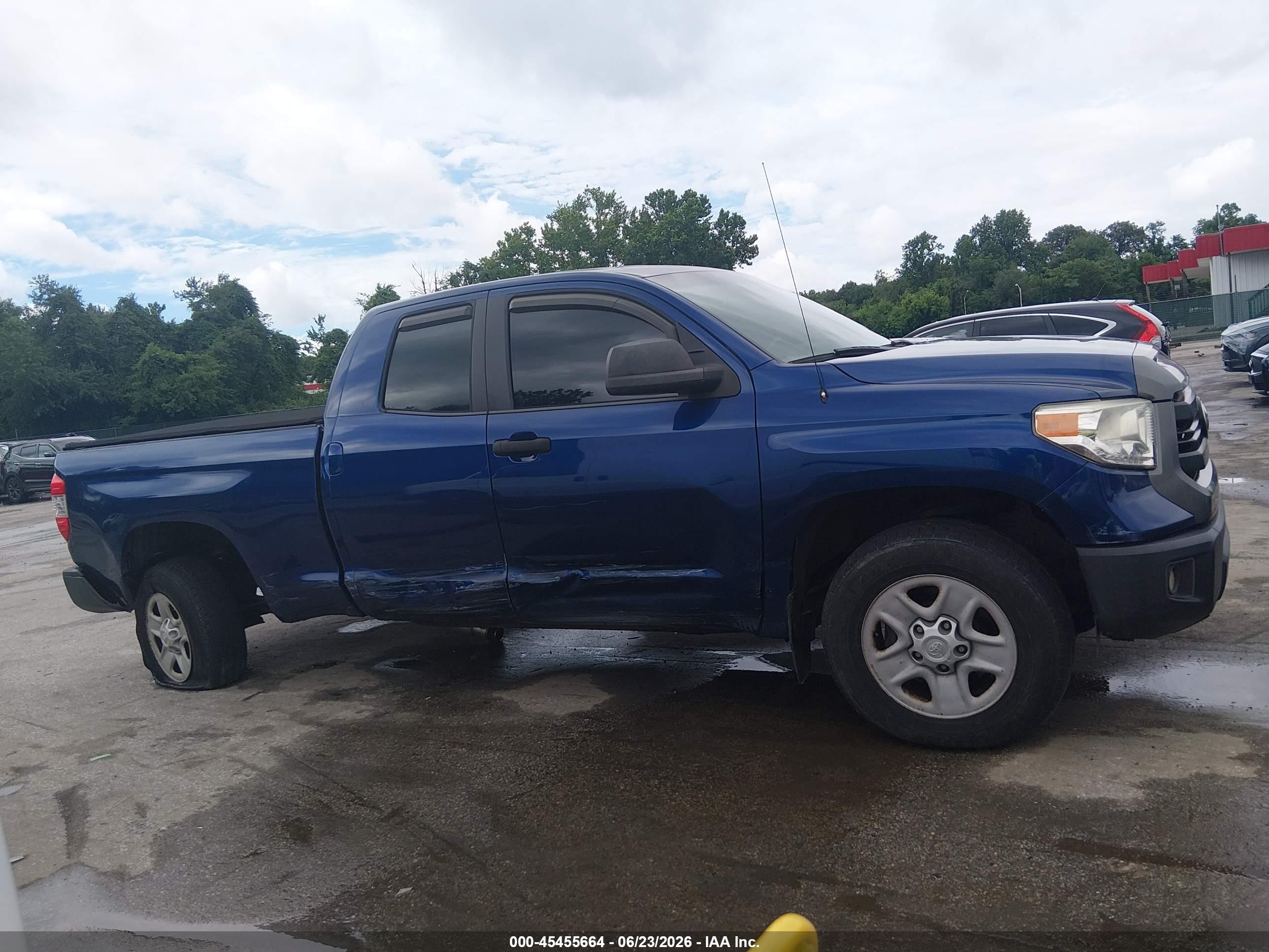 2014 Toyota Tundra Sr 4.6l V8 Blue vin: 5TFUM5F18EX050887
