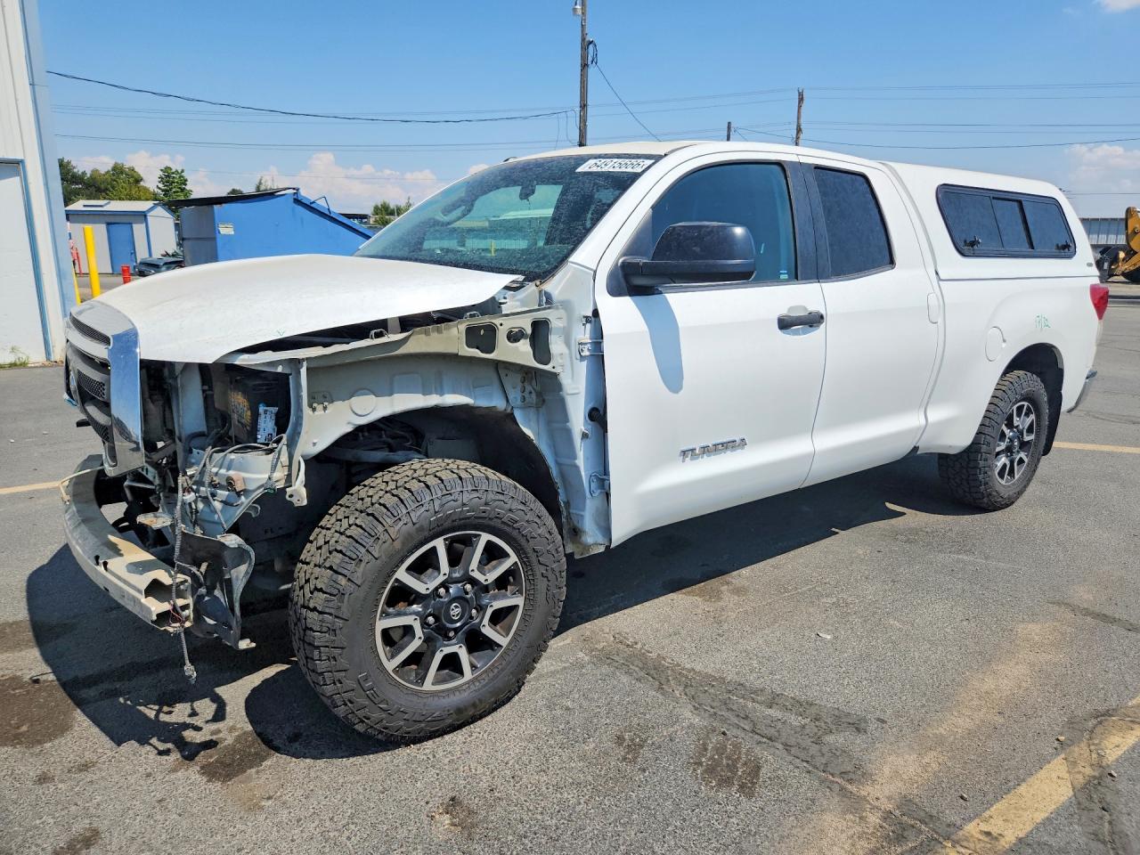 2012 Toyota Tundra Double Cab Sr5 White vin: 5TFUM5F19CX036185