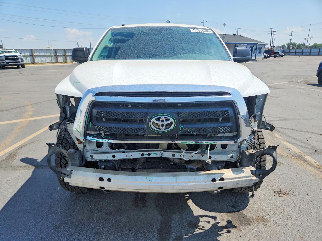 2012 Toyota Tundra Double Cab Sr5 White vin: 5TFUM5F19CX036185