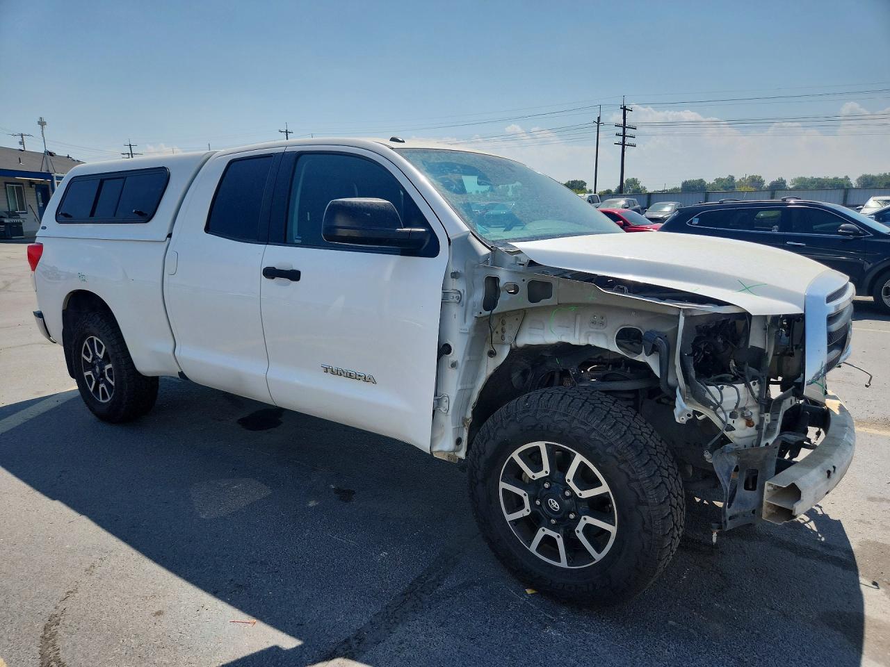 2012 Toyota Tundra Double Cab Sr5 White vin: 5TFUM5F19CX036185