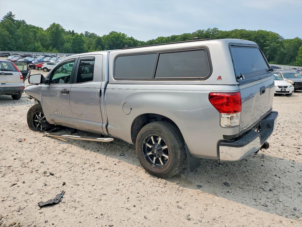 2013 Toyota Tundra Double Cab Sr5 Silver vin: 5TFUM5F19DX041565