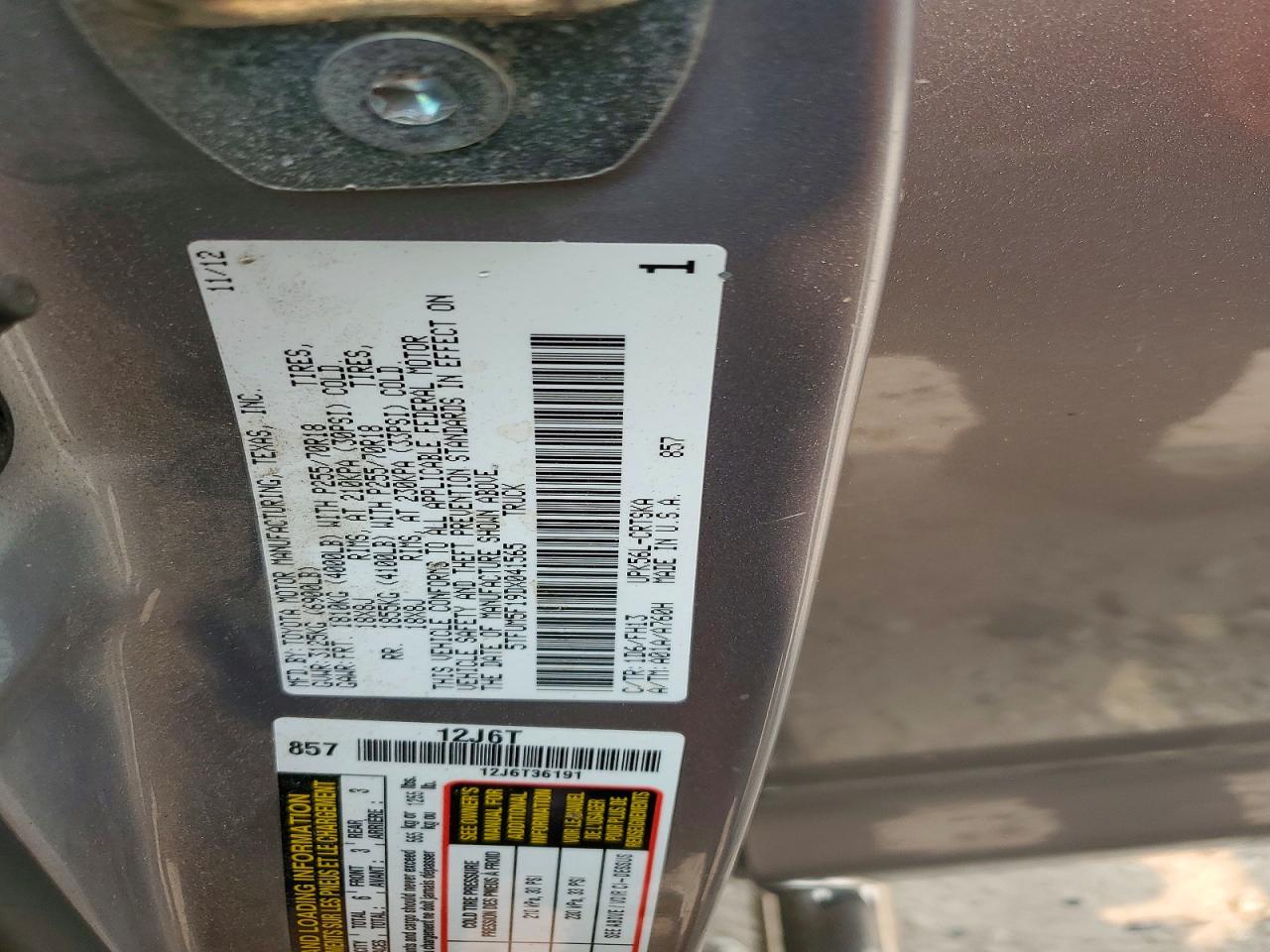 2013 Toyota Tundra Double Cab Sr5 Silver vin: 5TFUM5F19DX041565