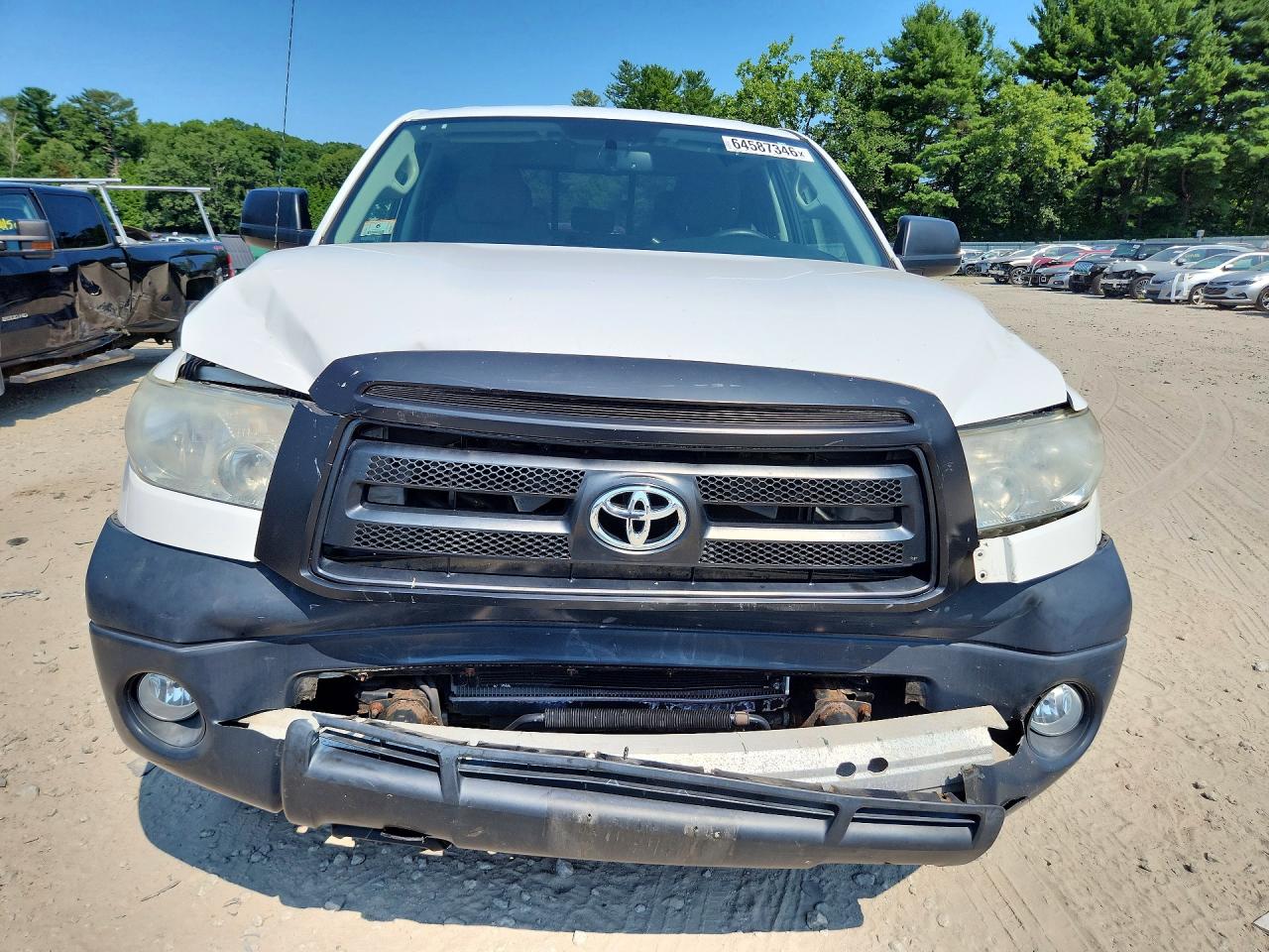 2013 Toyota Tundra Double Cab Sr5 White vin: 5TFUM5F19DX043932