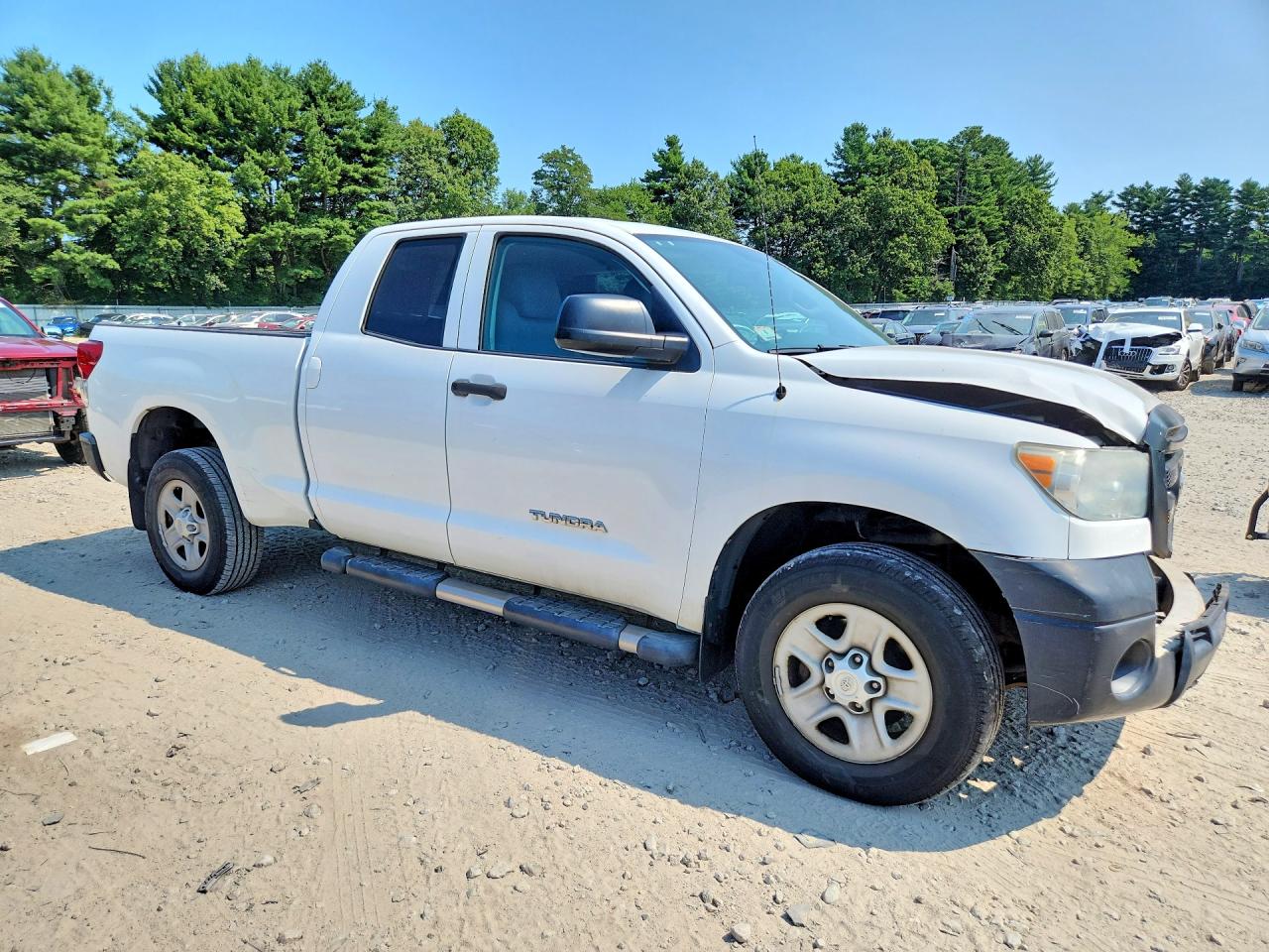 2013 Toyota Tundra Double Cab Sr5 White vin: 5TFUM5F19DX043932