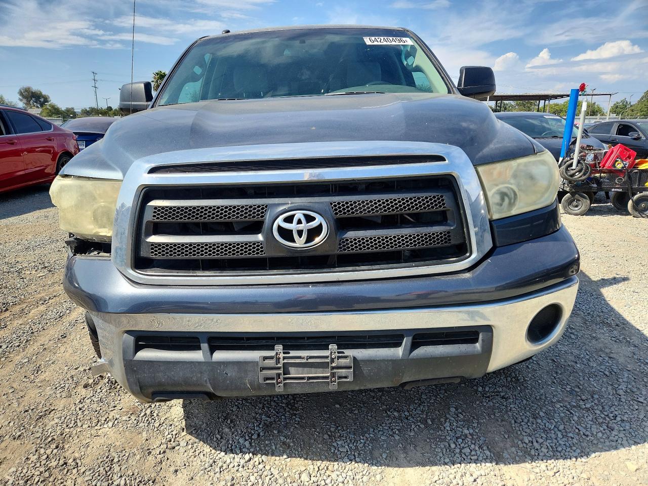 2010 Toyota Tundra Double Cab Sr5 Silver vin: 5TFUM5F1XAX007002