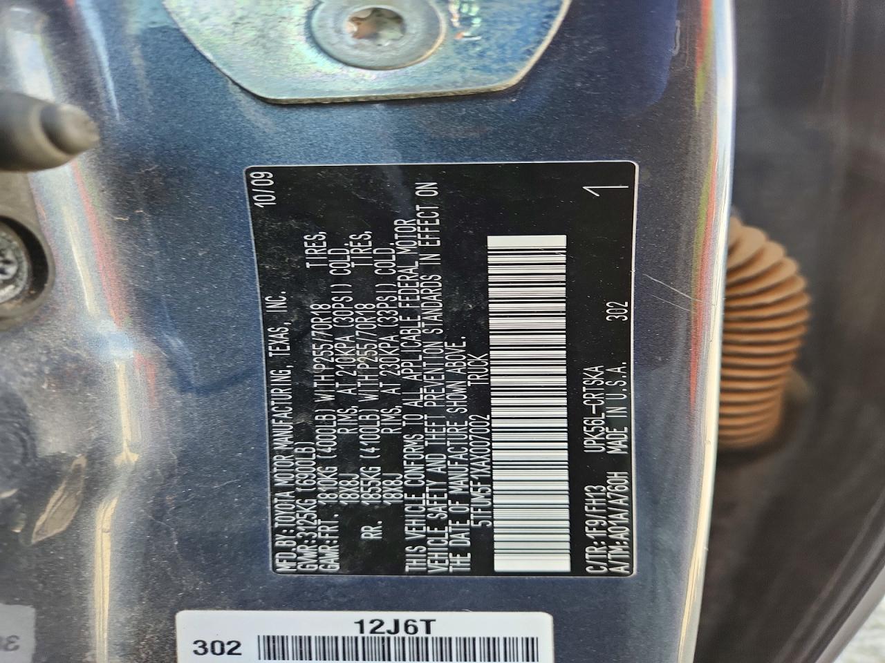 2010 Toyota Tundra Double Cab Sr5 Silver vin: 5TFUM5F1XAX007002