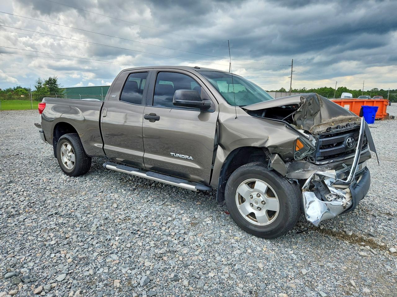 2010 Toyota Tundra Double Cab Sr5 Green vin: 5TFUM5F1XAX012684