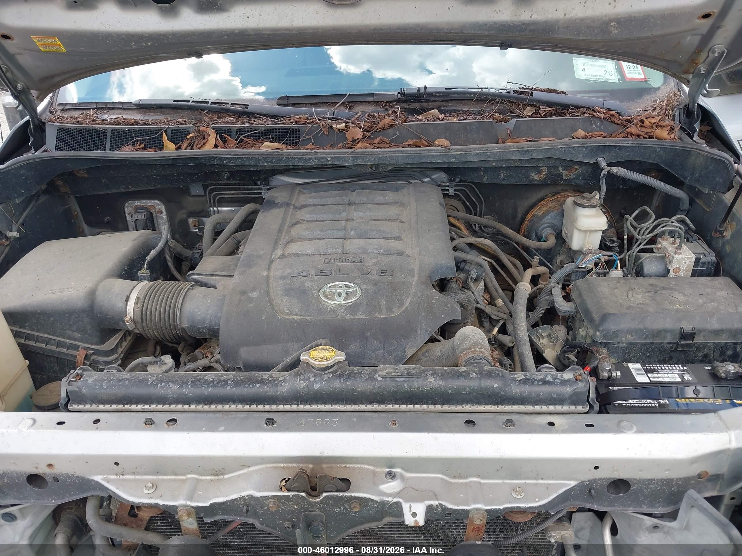2011 Toyota Tundra Grade 4.6l V8 Silver vin: 5TFUM5F1XBX025579