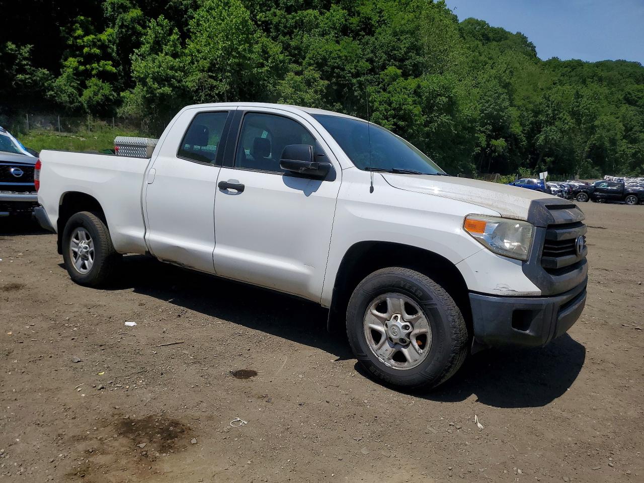 2014 Toyota Tundra Sr White vin: 5TFUM5F1XEX051491