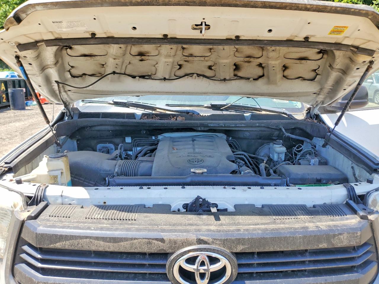 2014 Toyota Tundra Sr White vin: 5TFUM5F1XEX051491