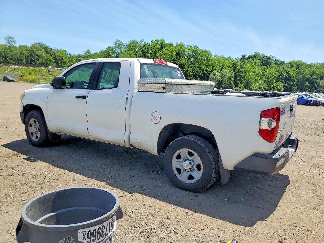 2014 Toyota Tundra Sr White vin: 5TFUM5F1XEX051491