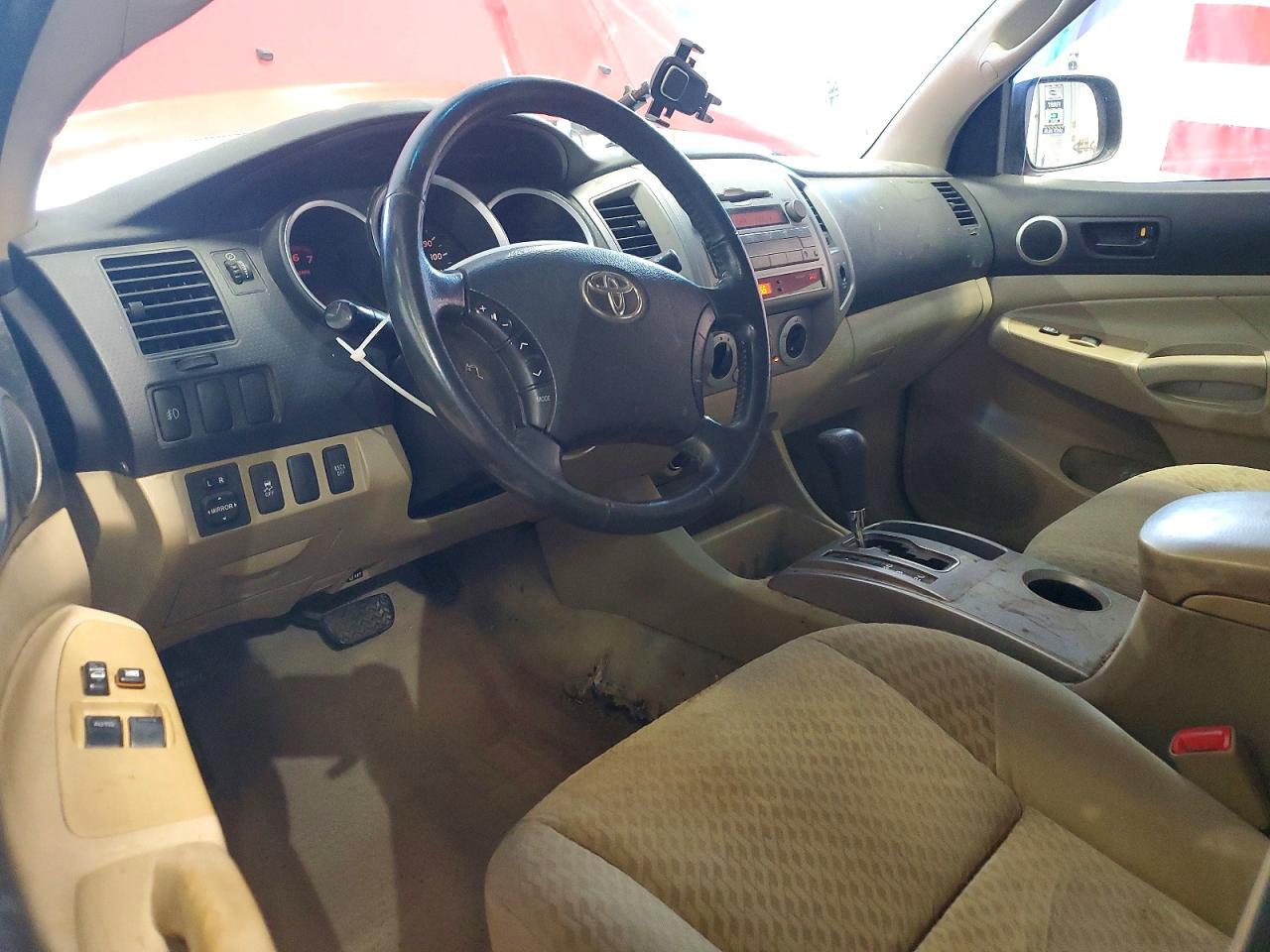 2011 Toyota Tacoma V6 Red vin: 5TFUU4EN0BX009096