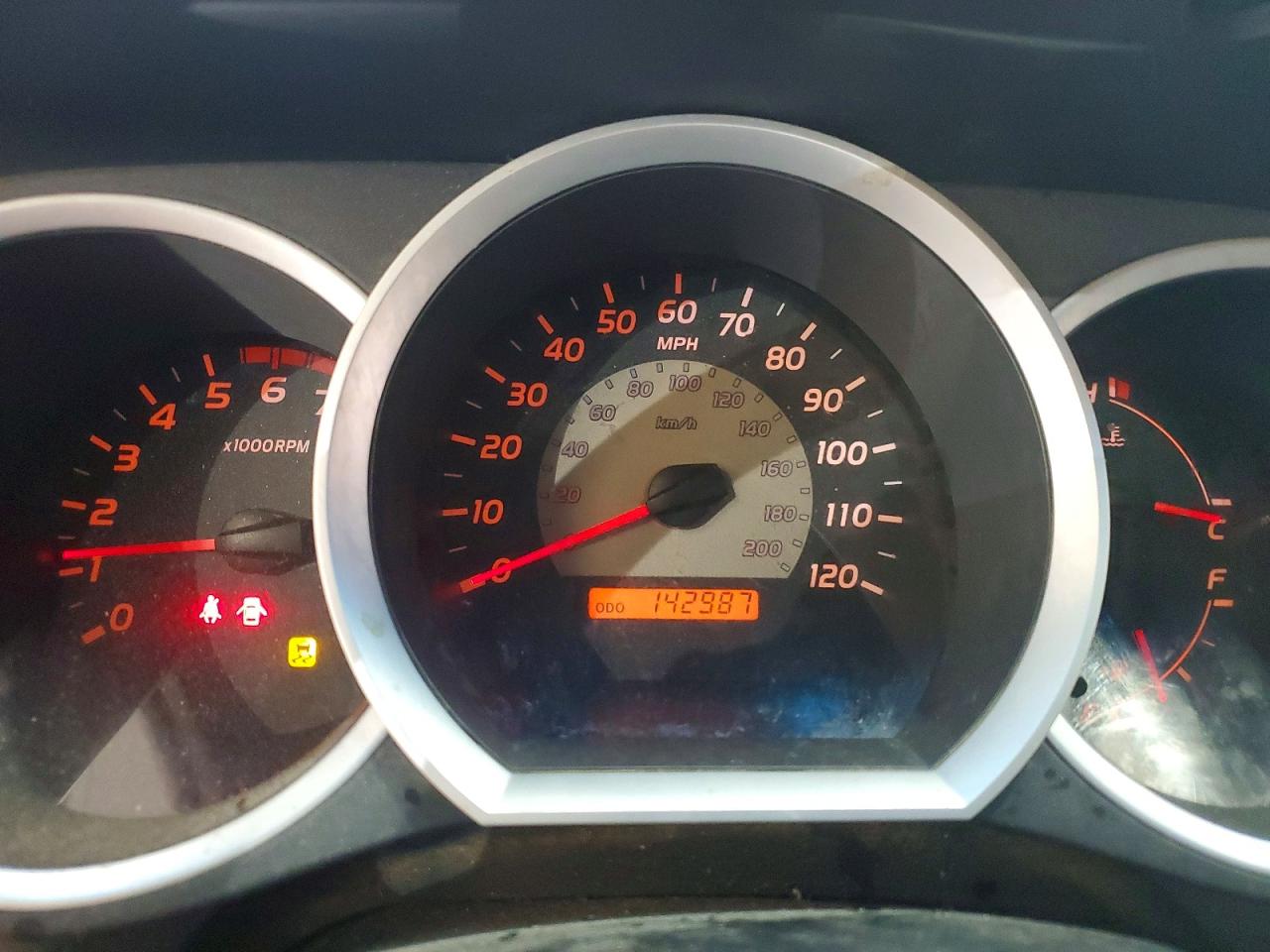 2011 Toyota Tacoma V6 Red vin: 5TFUU4EN0BX009096