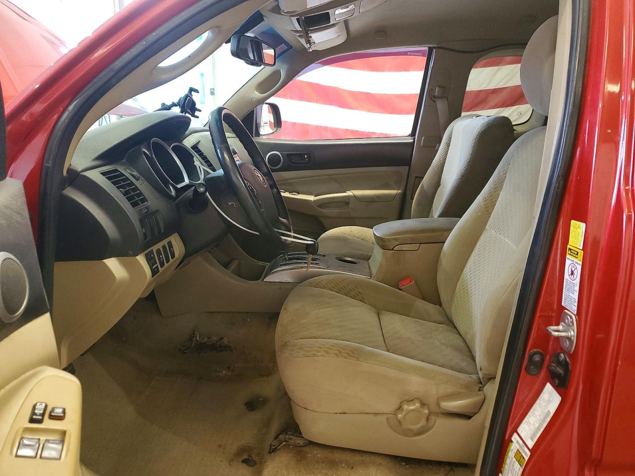 2011 Toyota Tacoma V6 Red vin: 5TFUU4EN0BX009096