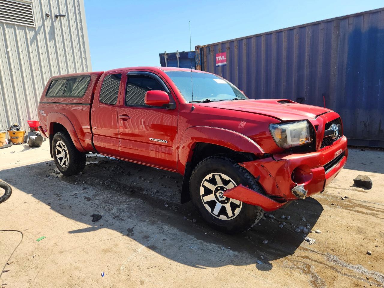 2011 Toyota Tacoma Access Cab Red vin: 5TFUU4EN0BX009535