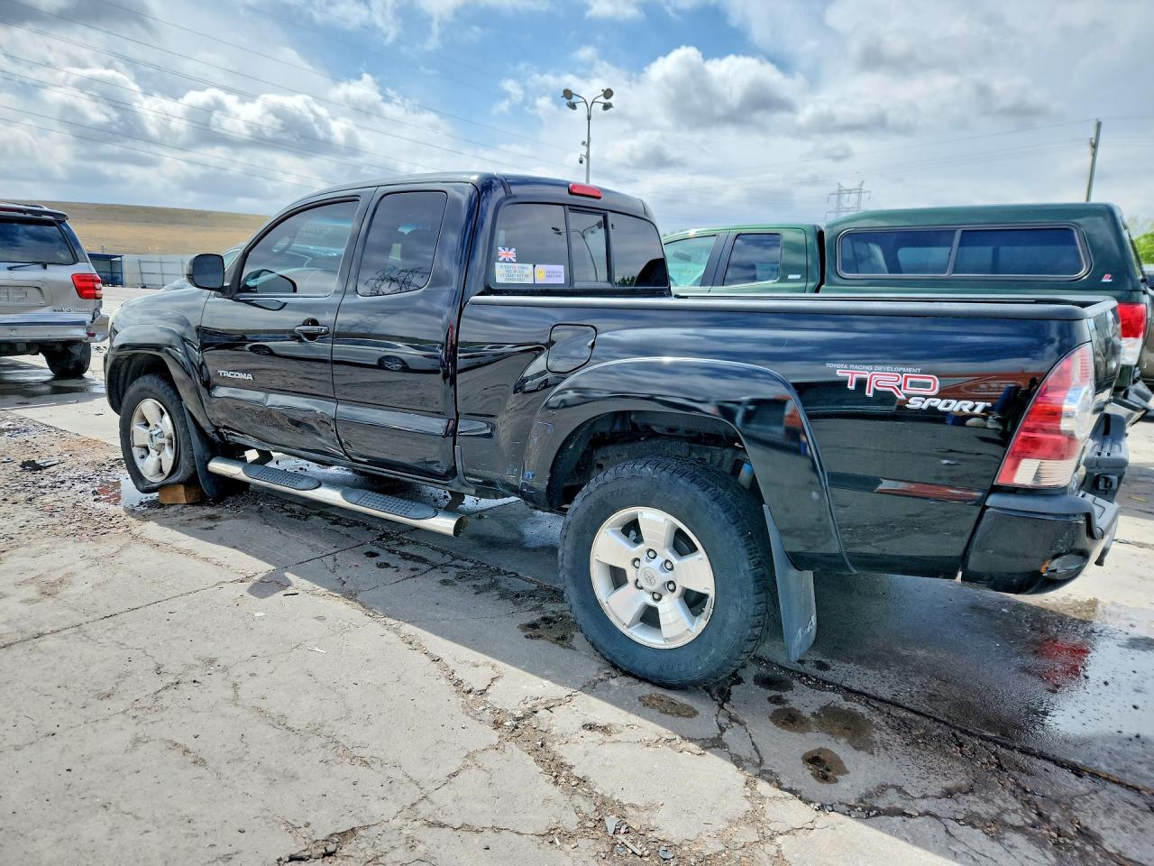 2011 Toyota Tacoma Access Cab Black vin: 5TFUU4EN0BX013178