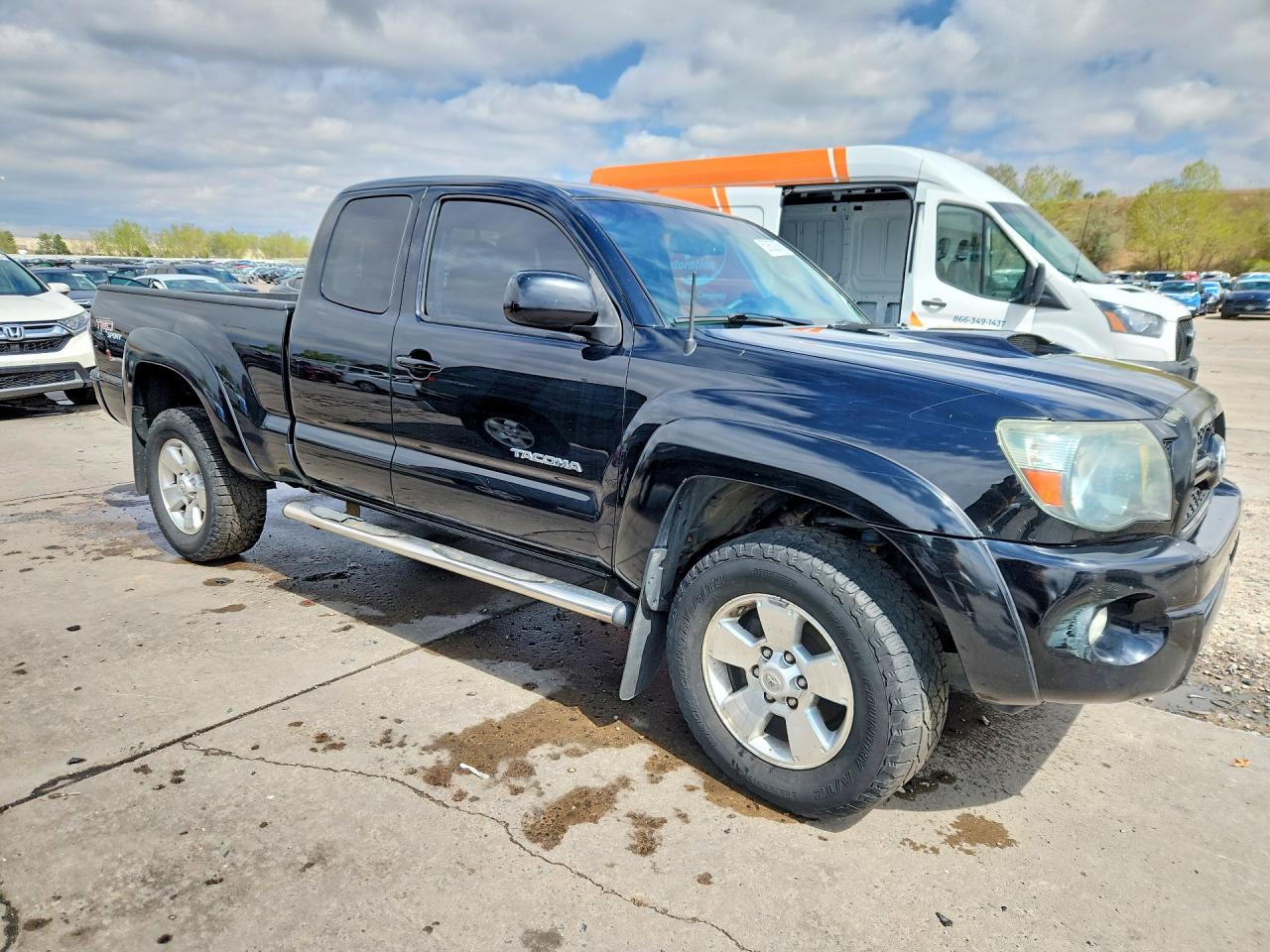 2011 Toyota Tacoma Access Cab Black vin: 5TFUU4EN0BX013178