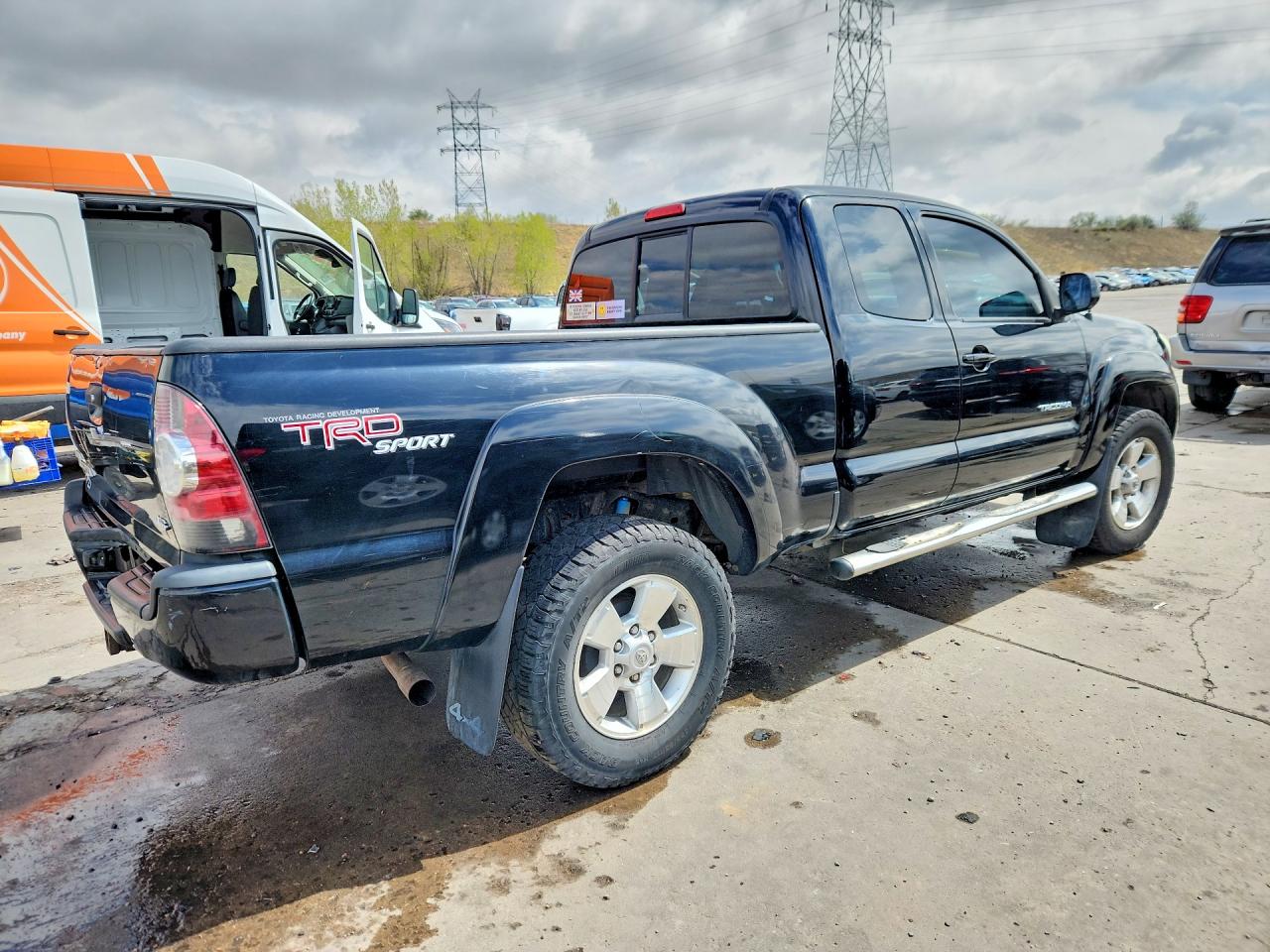 2011 Toyota Tacoma Access Cab Black vin: 5TFUU4EN0BX013178