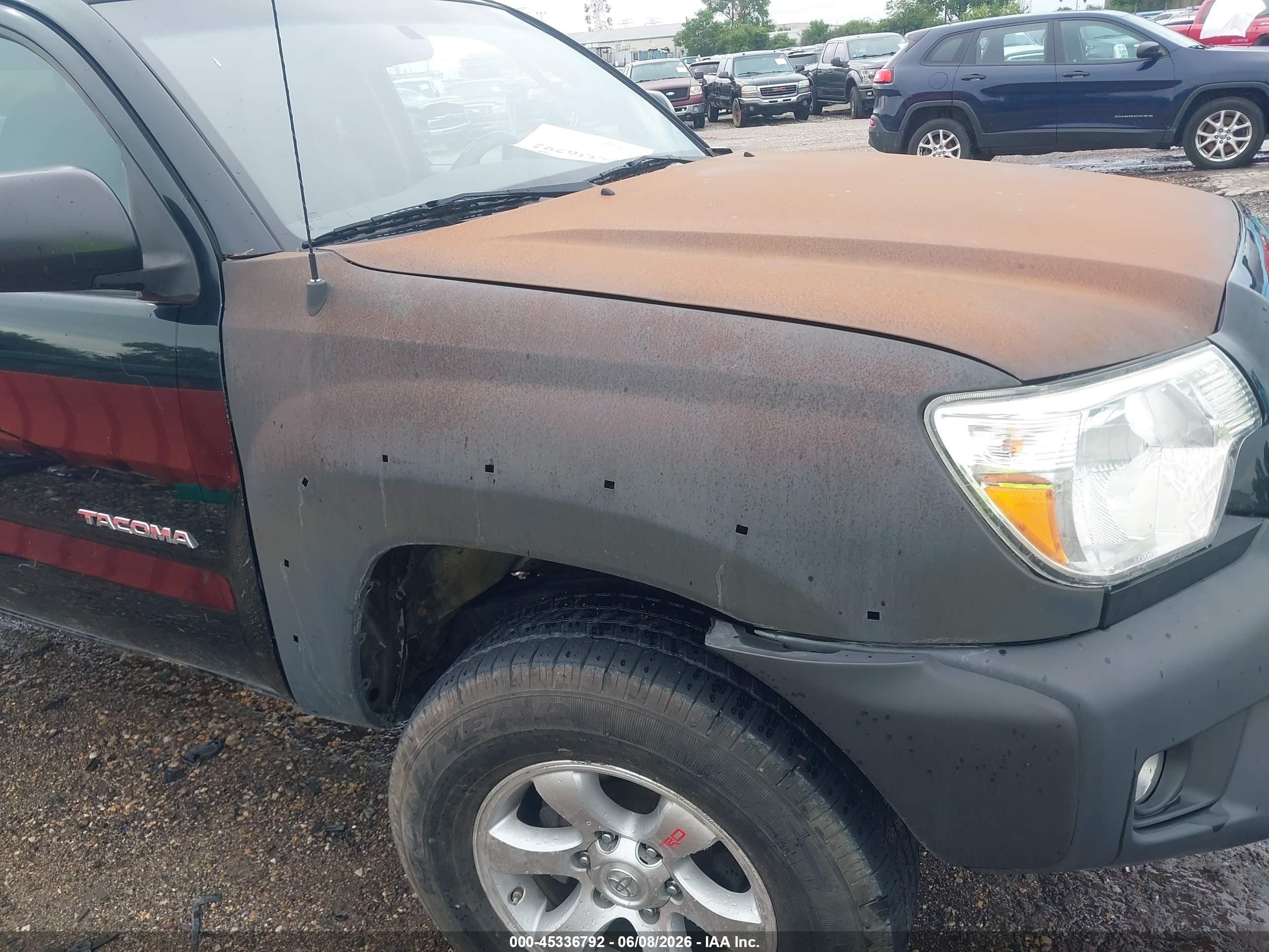 2013 Toyota Tacoma Base V6 Black vin: 5TFUU4EN0DX075893