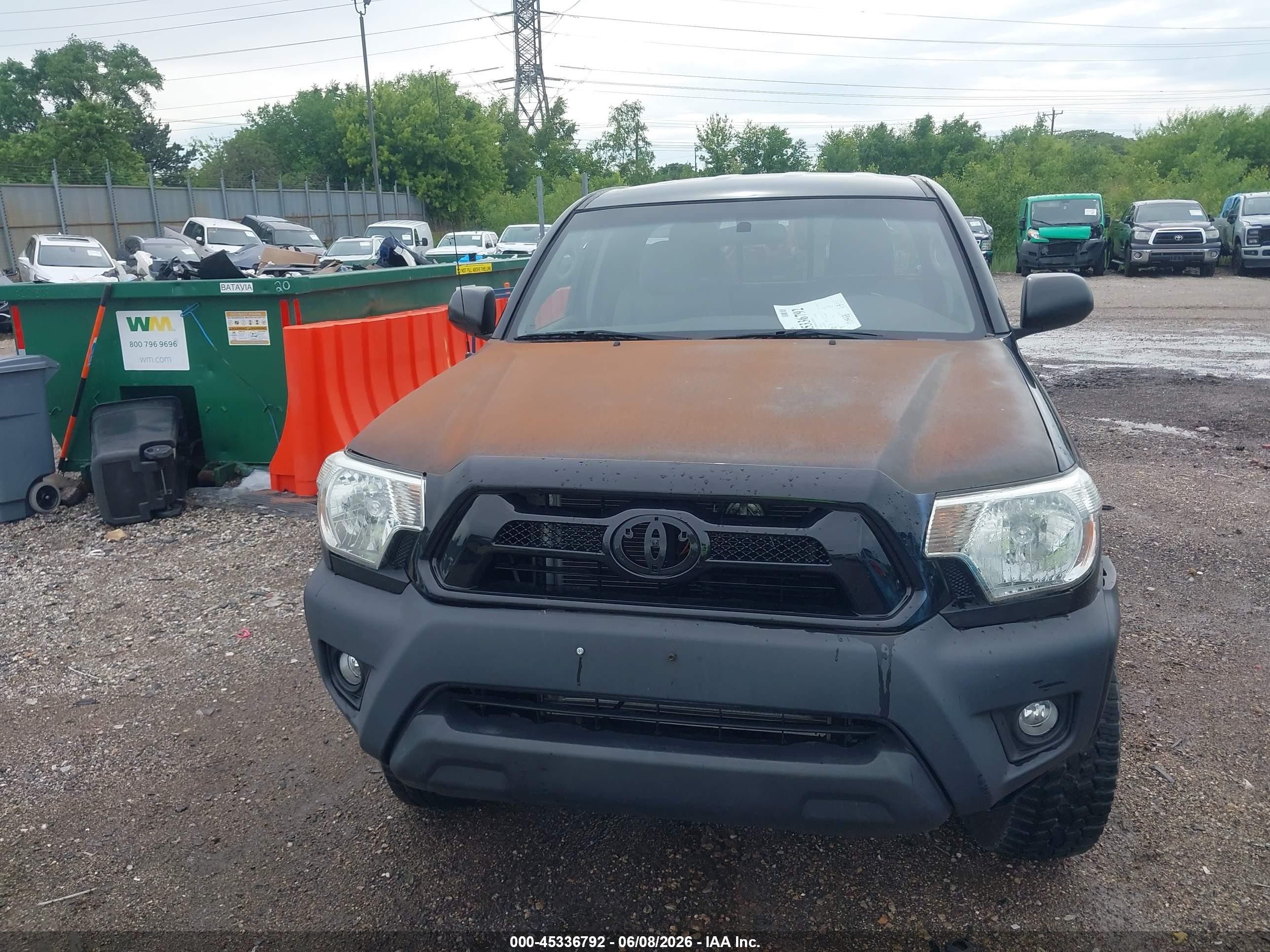 2013 Toyota Tacoma Base V6 Black vin: 5TFUU4EN0DX075893