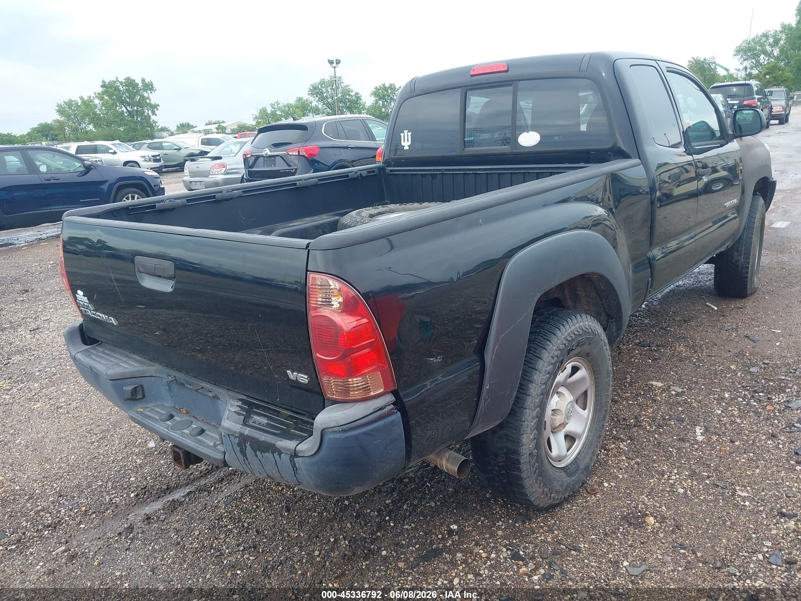 2013 Toyota Tacoma Base V6 Black vin: 5TFUU4EN0DX075893