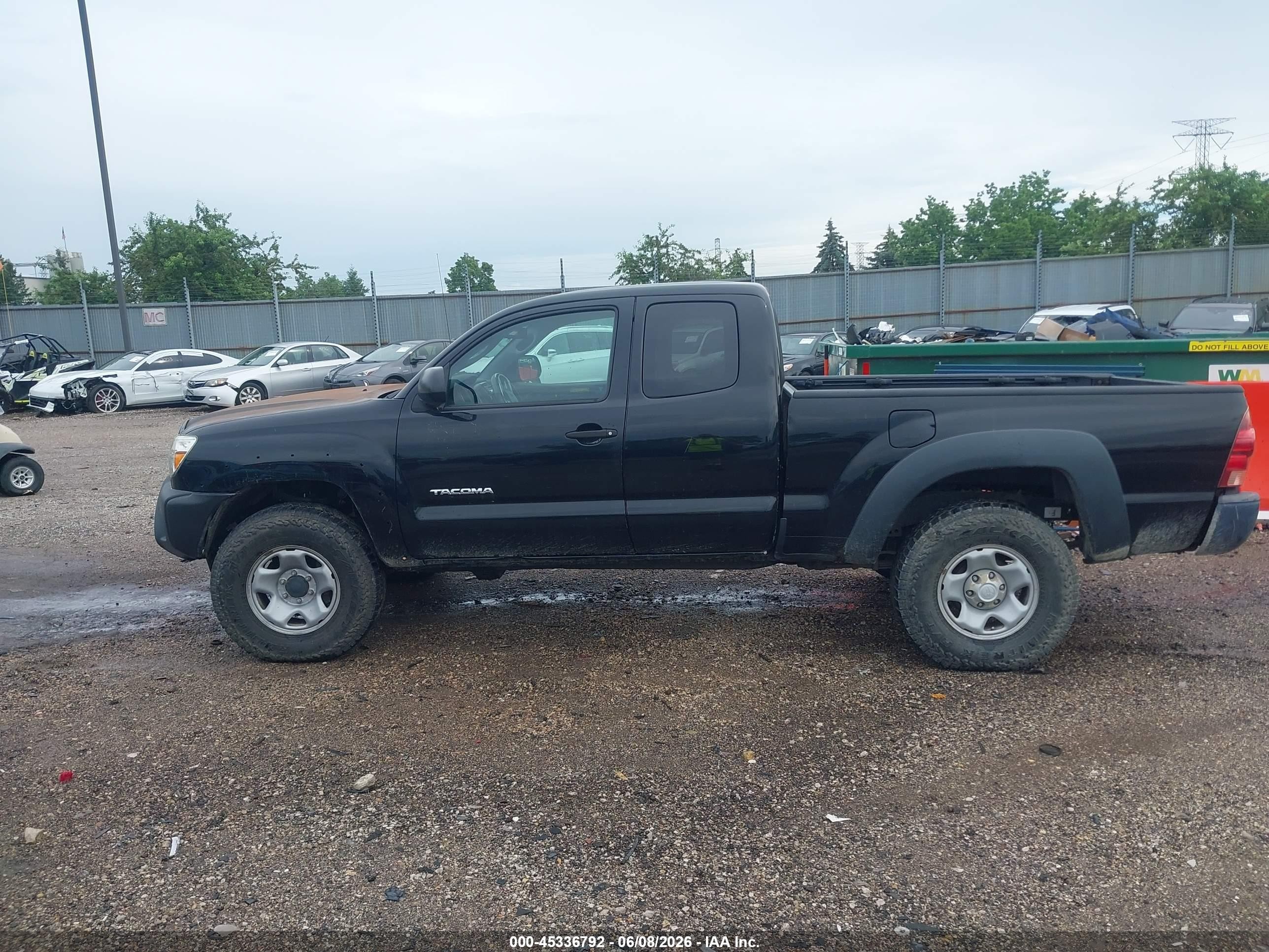 2013 Toyota Tacoma Base V6 Black vin: 5TFUU4EN0DX075893
