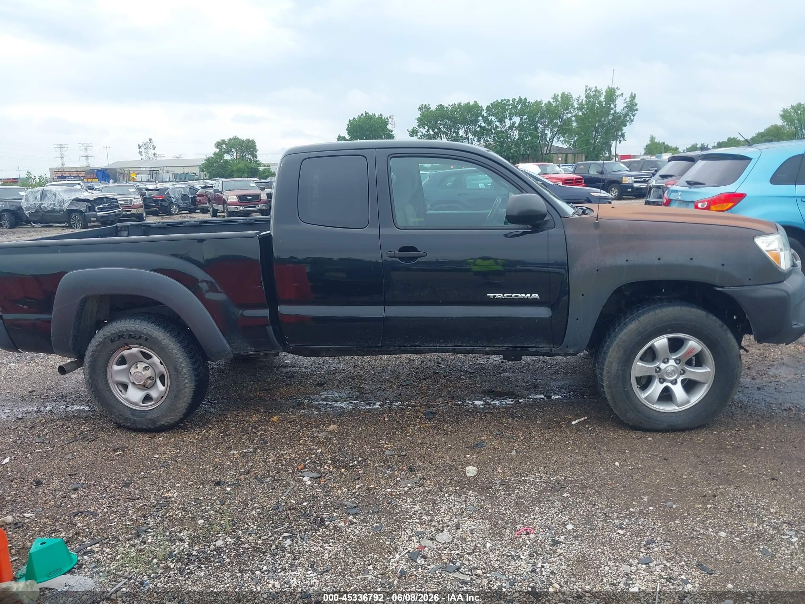 2013 Toyota Tacoma Base V6 Black vin: 5TFUU4EN0DX075893