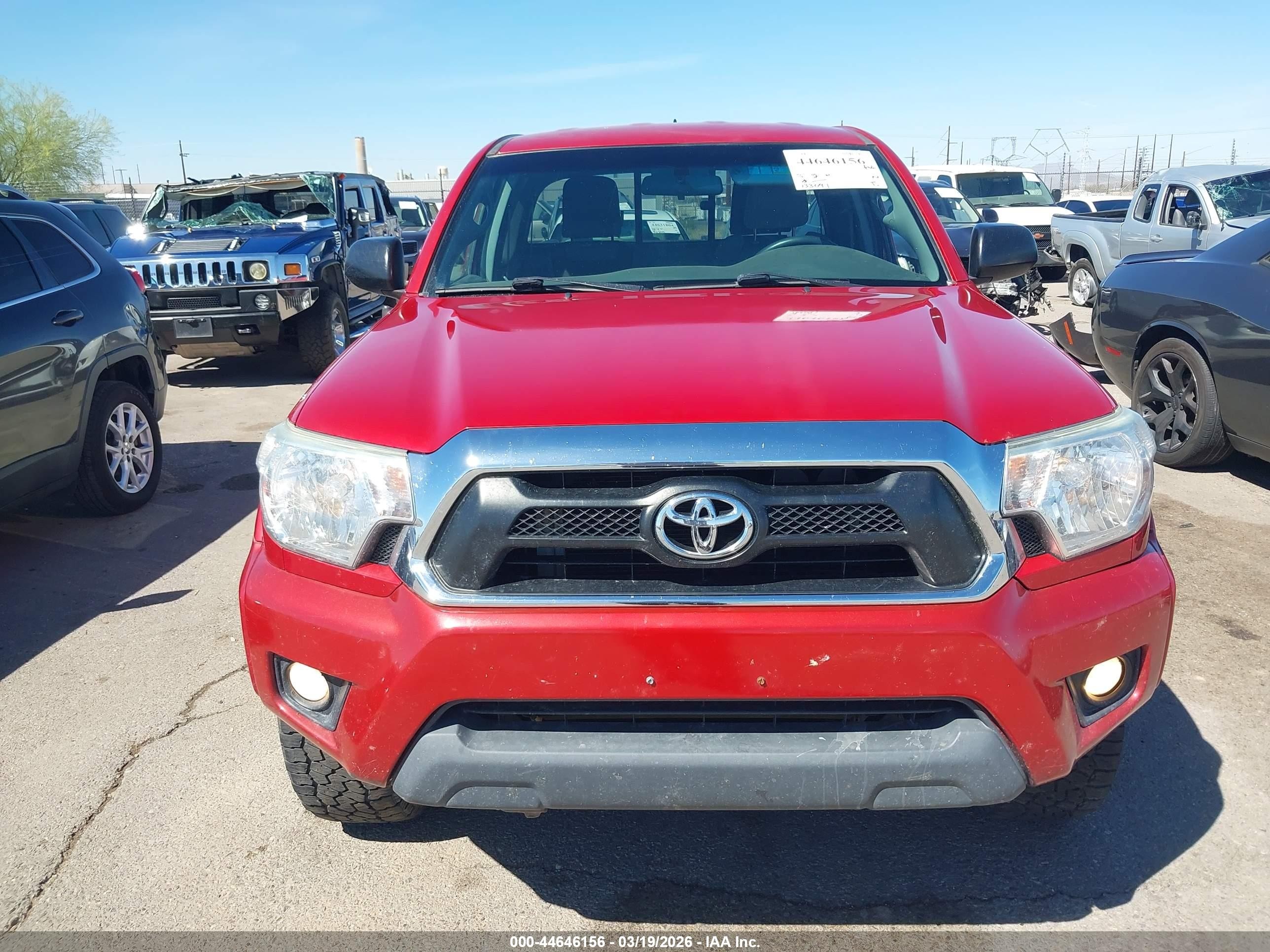2015 Toyota Tacoma Base V6 Red vin: 5TFUU4EN0FX116929