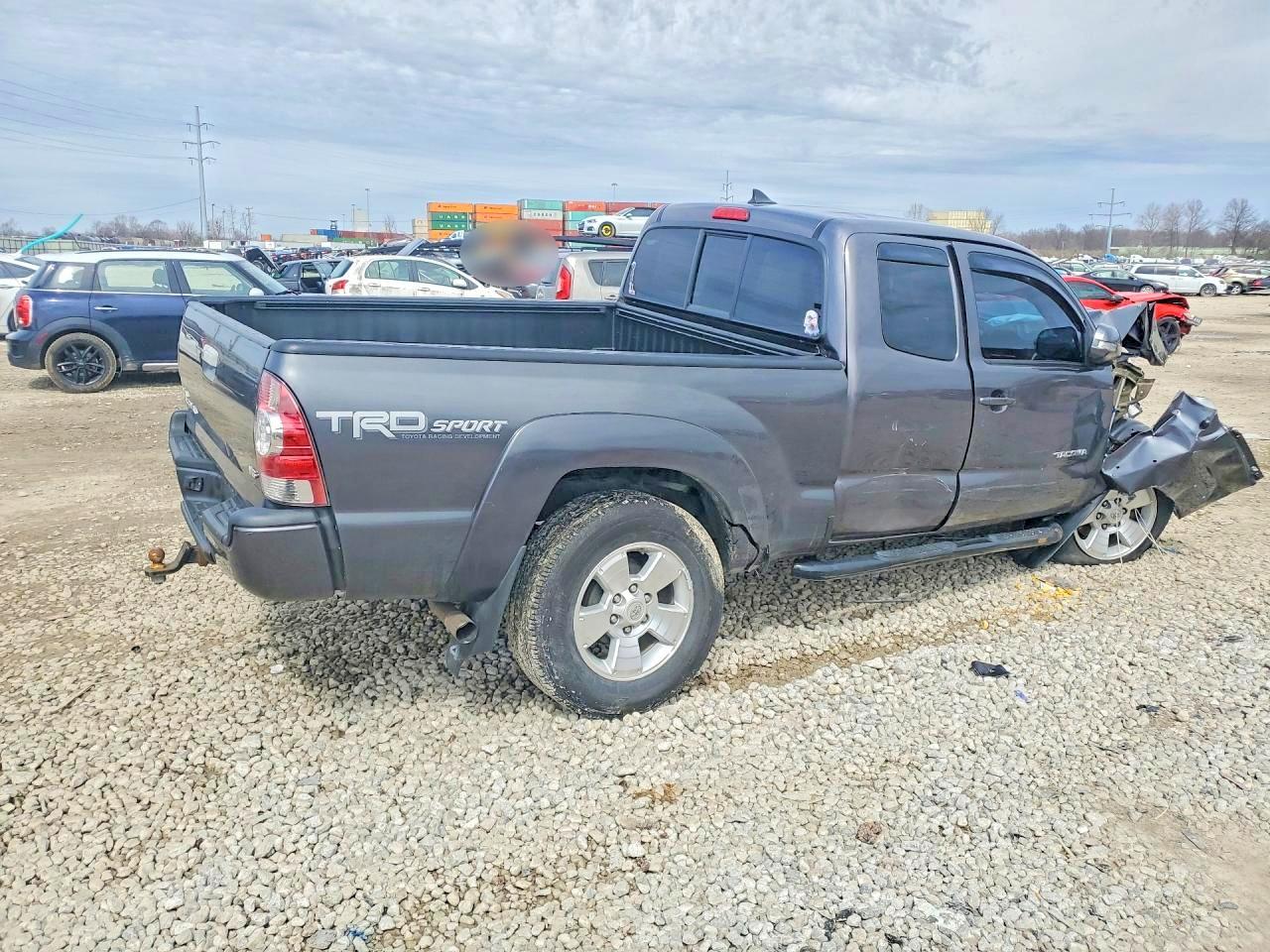 2015 Toyota Tacoma V6 Gray vin: 5TFUU4EN0FX132743