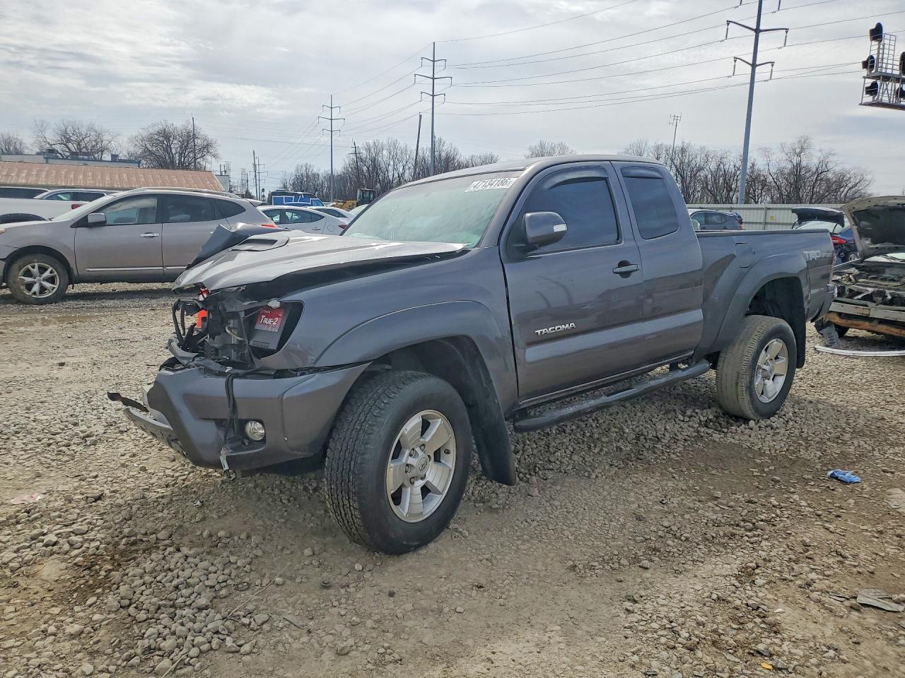 2015 Toyota Tacoma V6 Gray vin: 5TFUU4EN0FX132743
