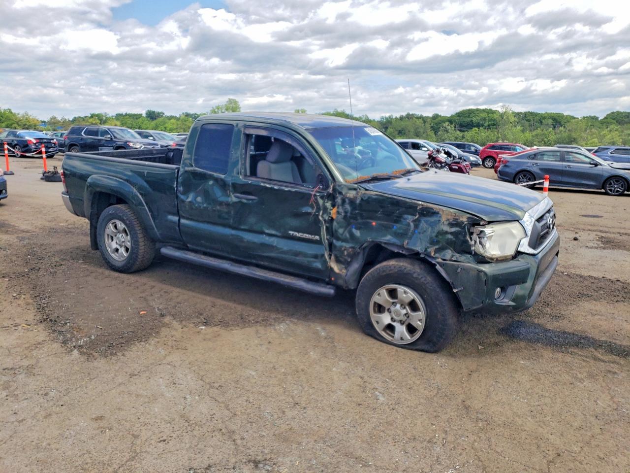 2012 Toyota Tacoma V6 Green vin: 5TFUU4EN1CX024806