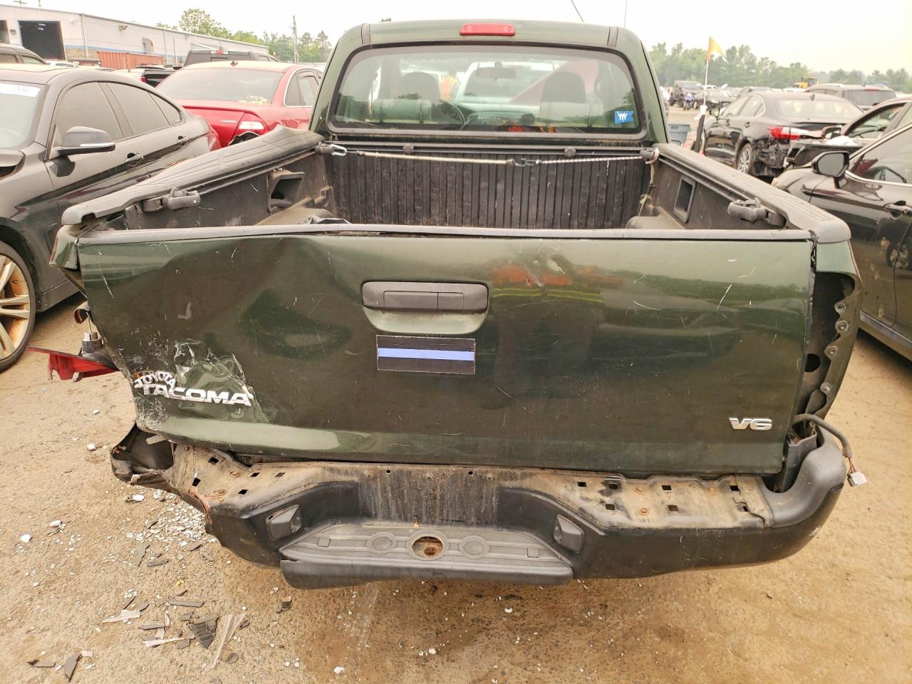 2012 Toyota Tacoma V6 Green vin: 5TFUU4EN1CX041394