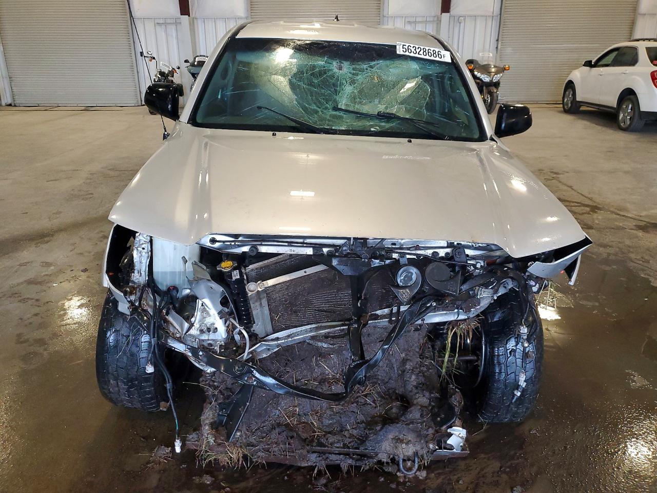 2012 Toyota Tacoma V6 Silver vin: 5TFUU4EN1CX043887