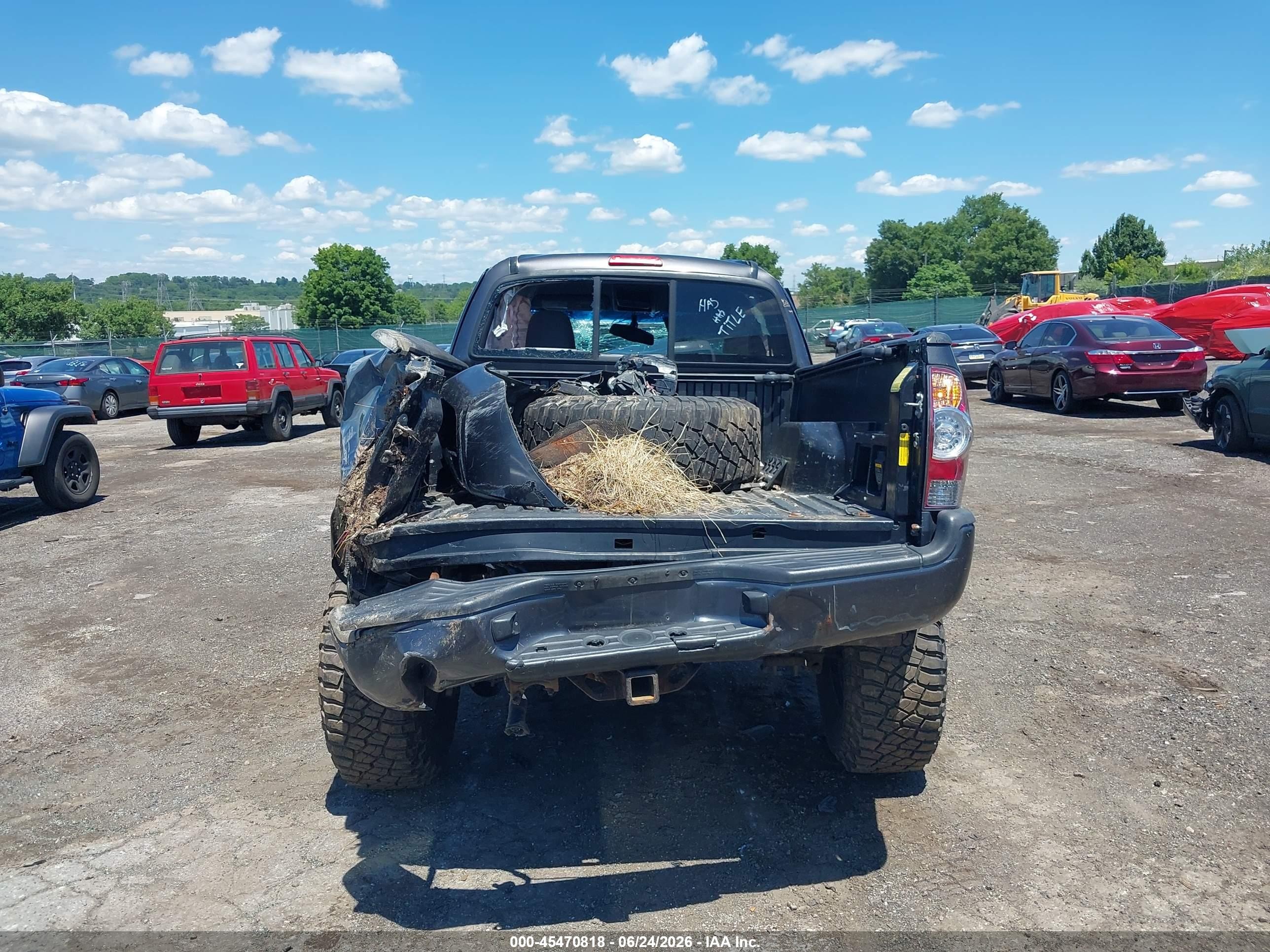 2013 Toyota Tacoma Base V6 Black vin: 5TFUU4EN1DX057774