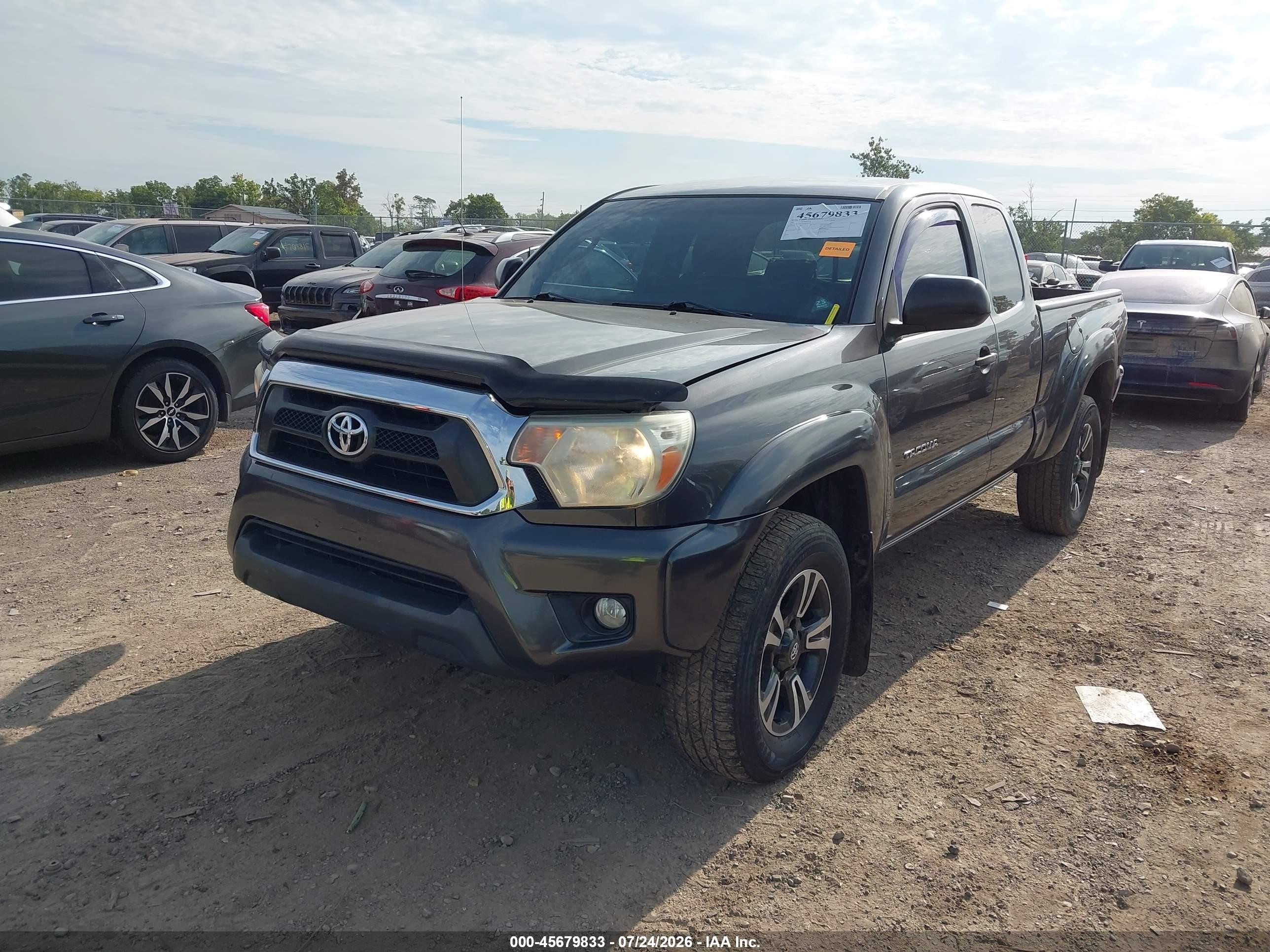 2013 Toyota Tacoma Base V6 Gray vin: 5TFUU4EN1DX081668