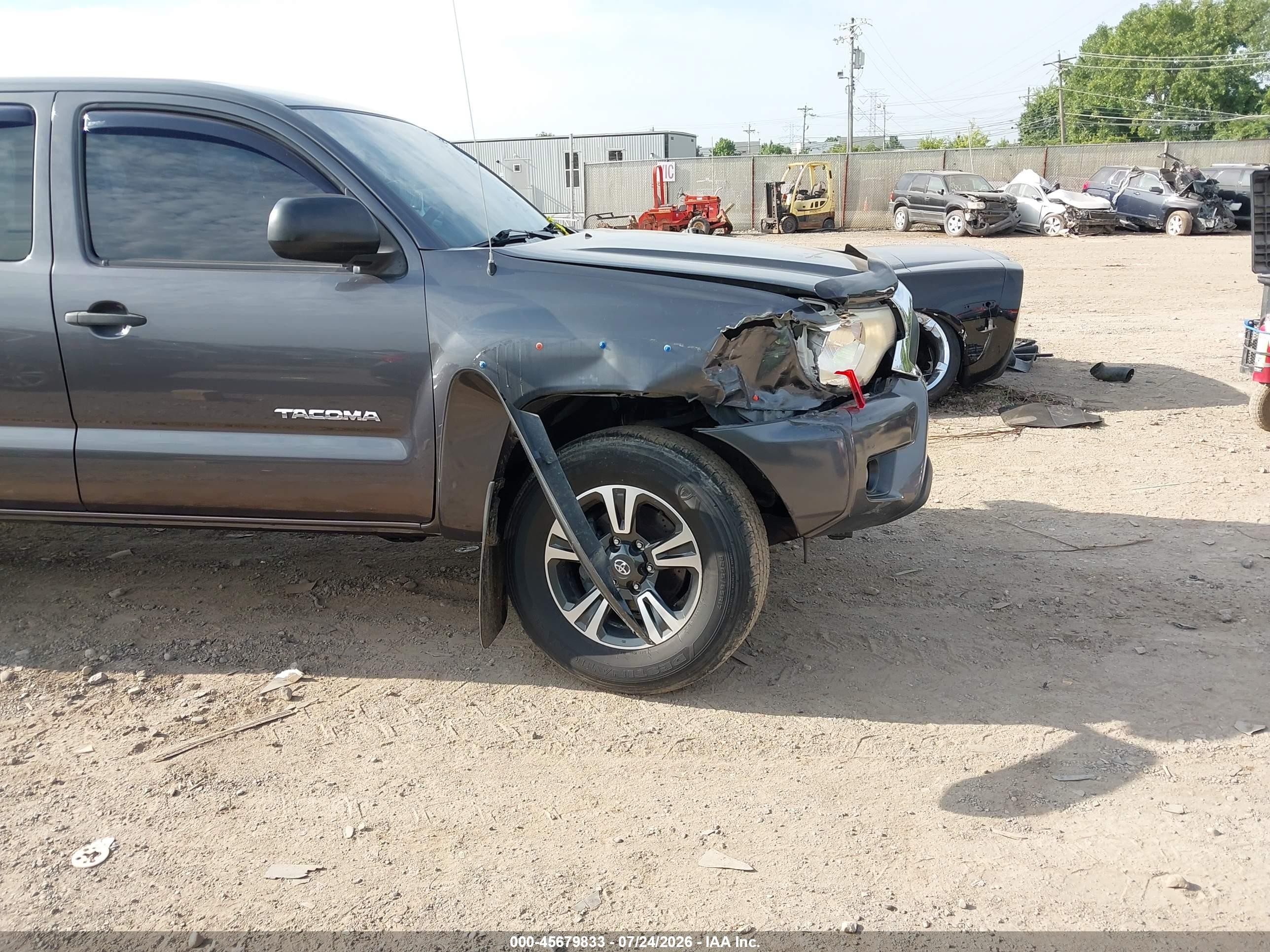 2013 Toyota Tacoma Base V6 Gray vin: 5TFUU4EN1DX081668
